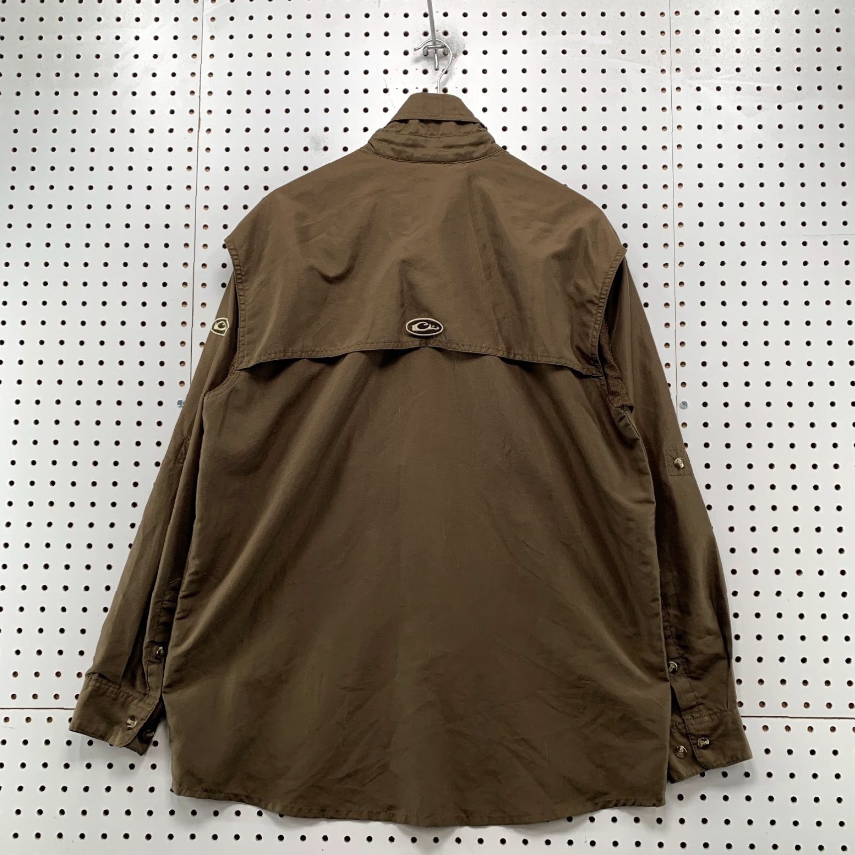 Vintage Drake Button Waterfowl Systems Shirt Mens Medium Brown Vented Lightweight Size US M / EU 48-50 / 2 - 2 Thumbnail