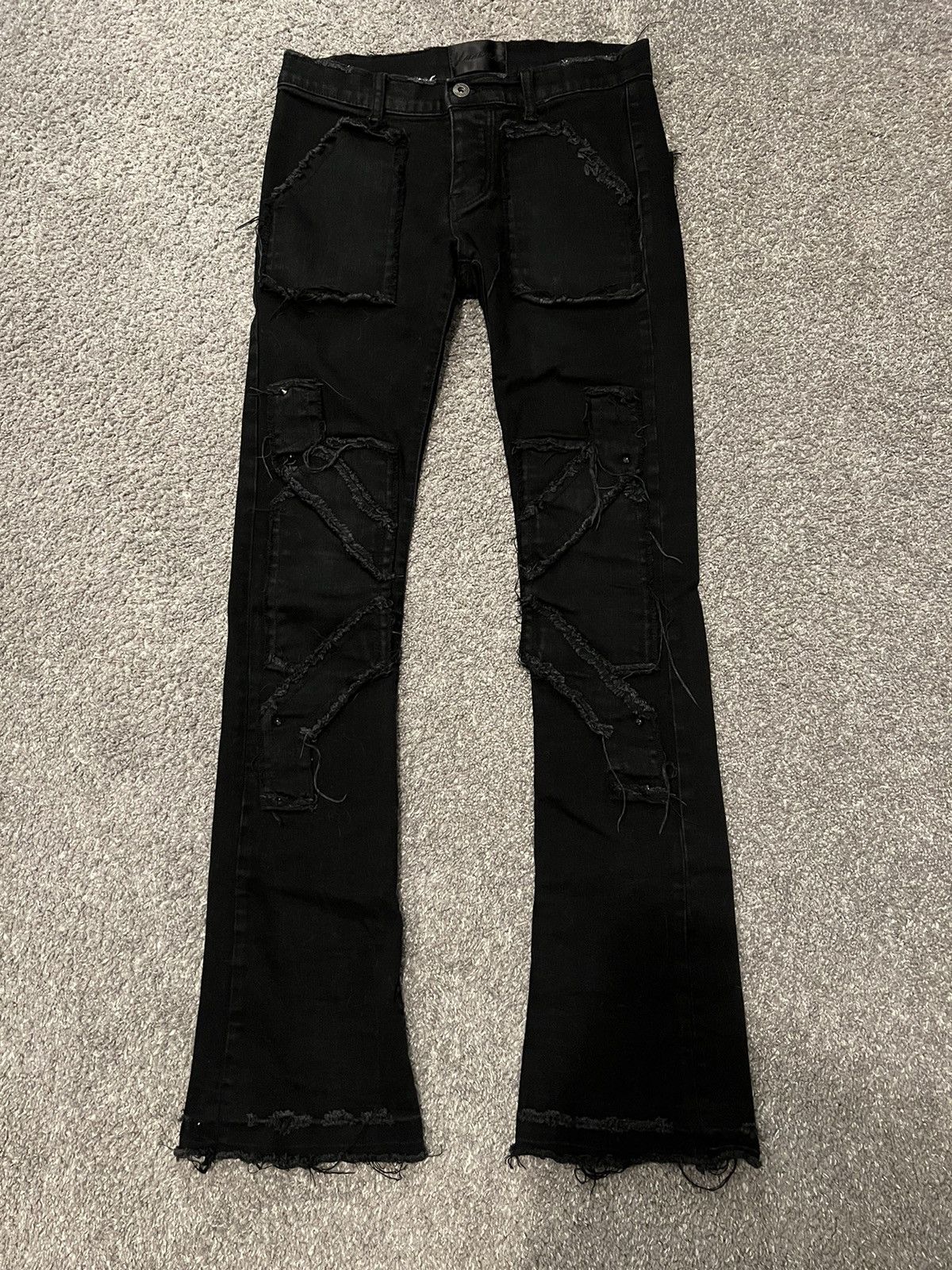 Valabasas Valabasus black stacked denim | Grailed 