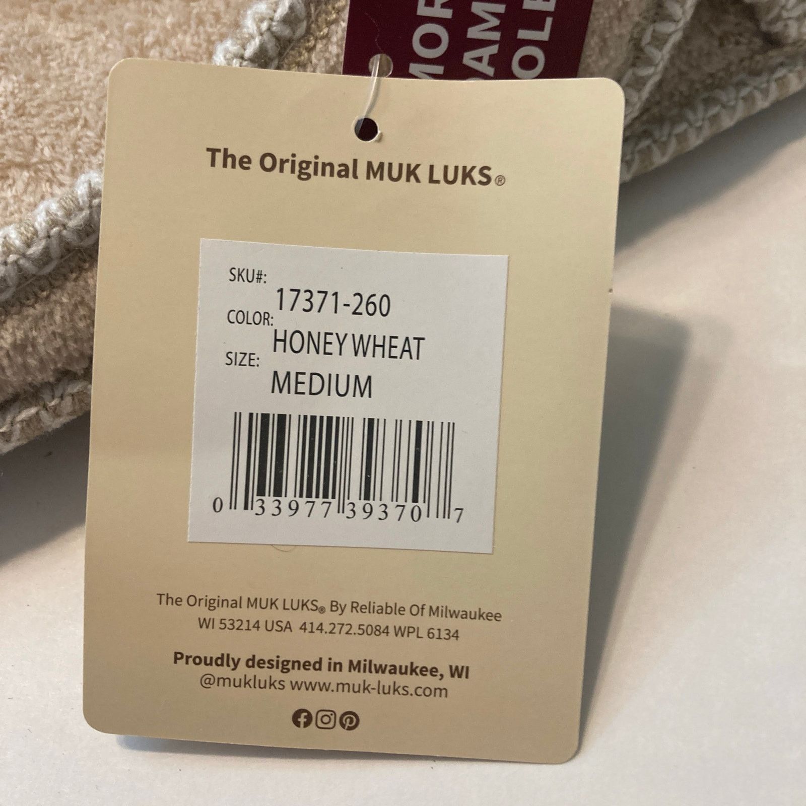Other Muk Luks Memory Foam Cross Over Honey Wheat Slippers Shoes Size US 8 / IT 38 - 7 Thumbnail