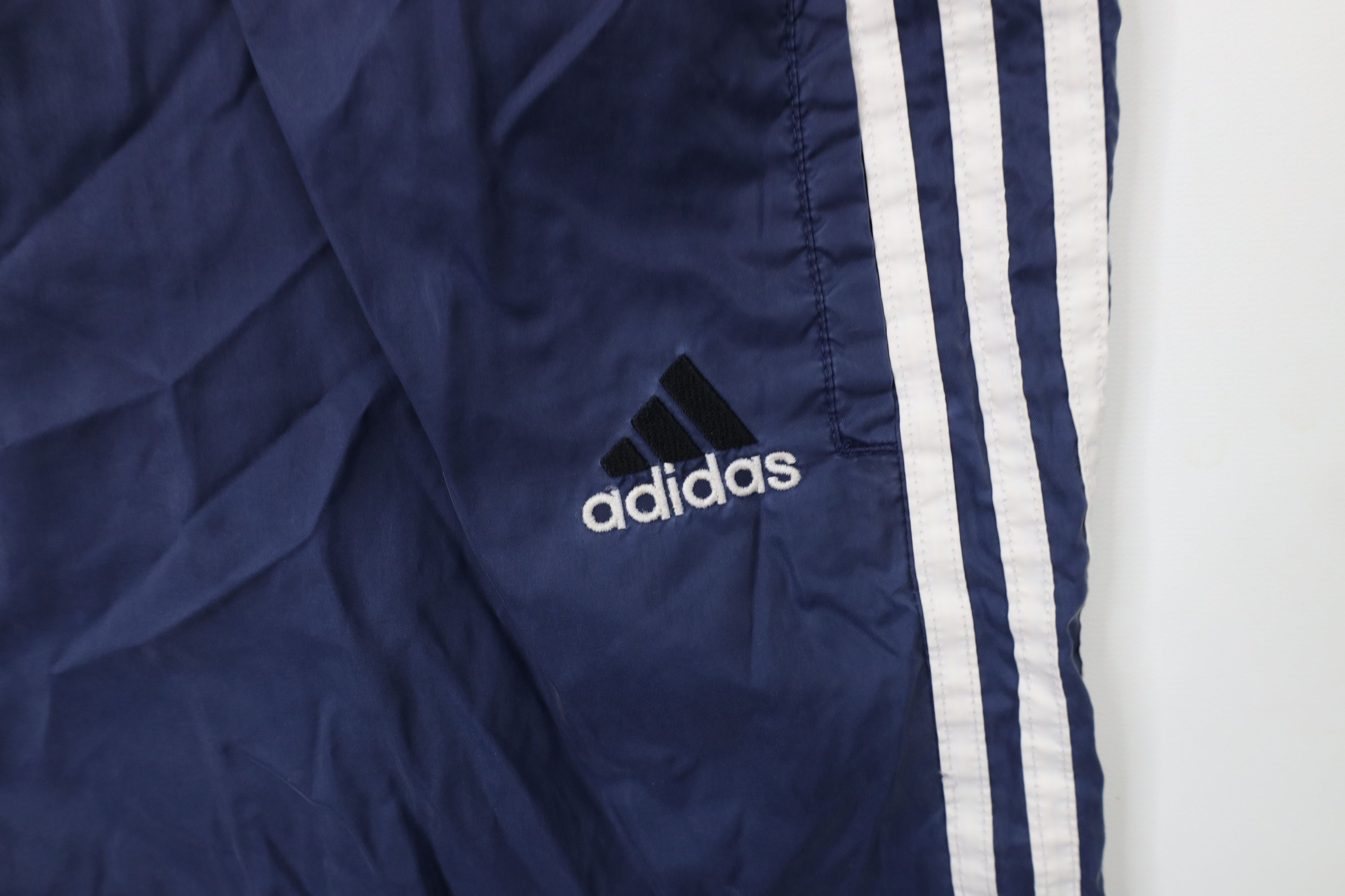 Adidas × Vintage Vintage 90s Adidas Spell Striped Cuffed Joggers Pants Nylon Size US 36 / EU 52 - 7 Thumbnail