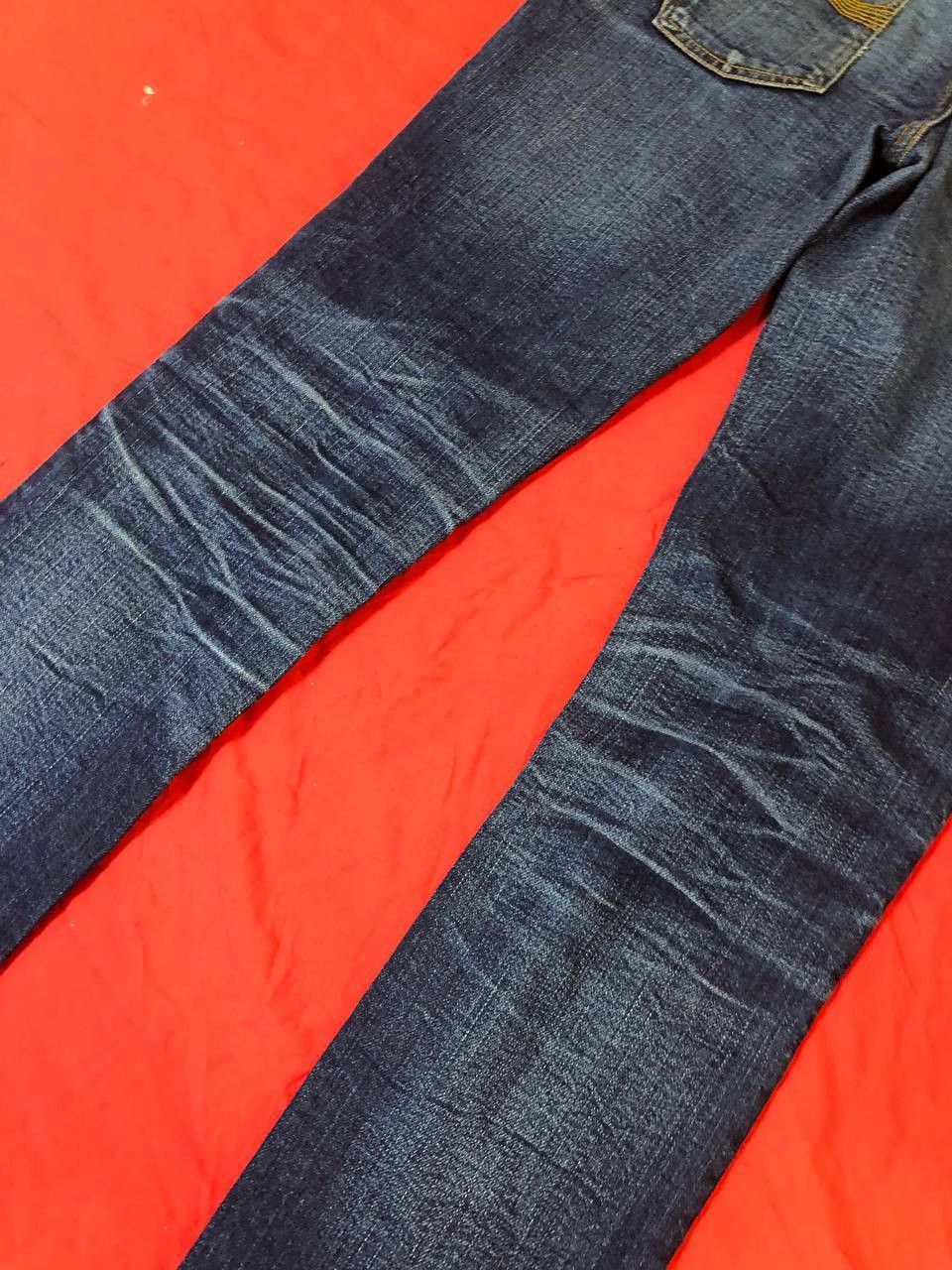 Nudie Jeans Nudie Jeans Steady Eddie Mens Blue Denim Jeans Size US 32 / EU 48 - 7 Thumbnail