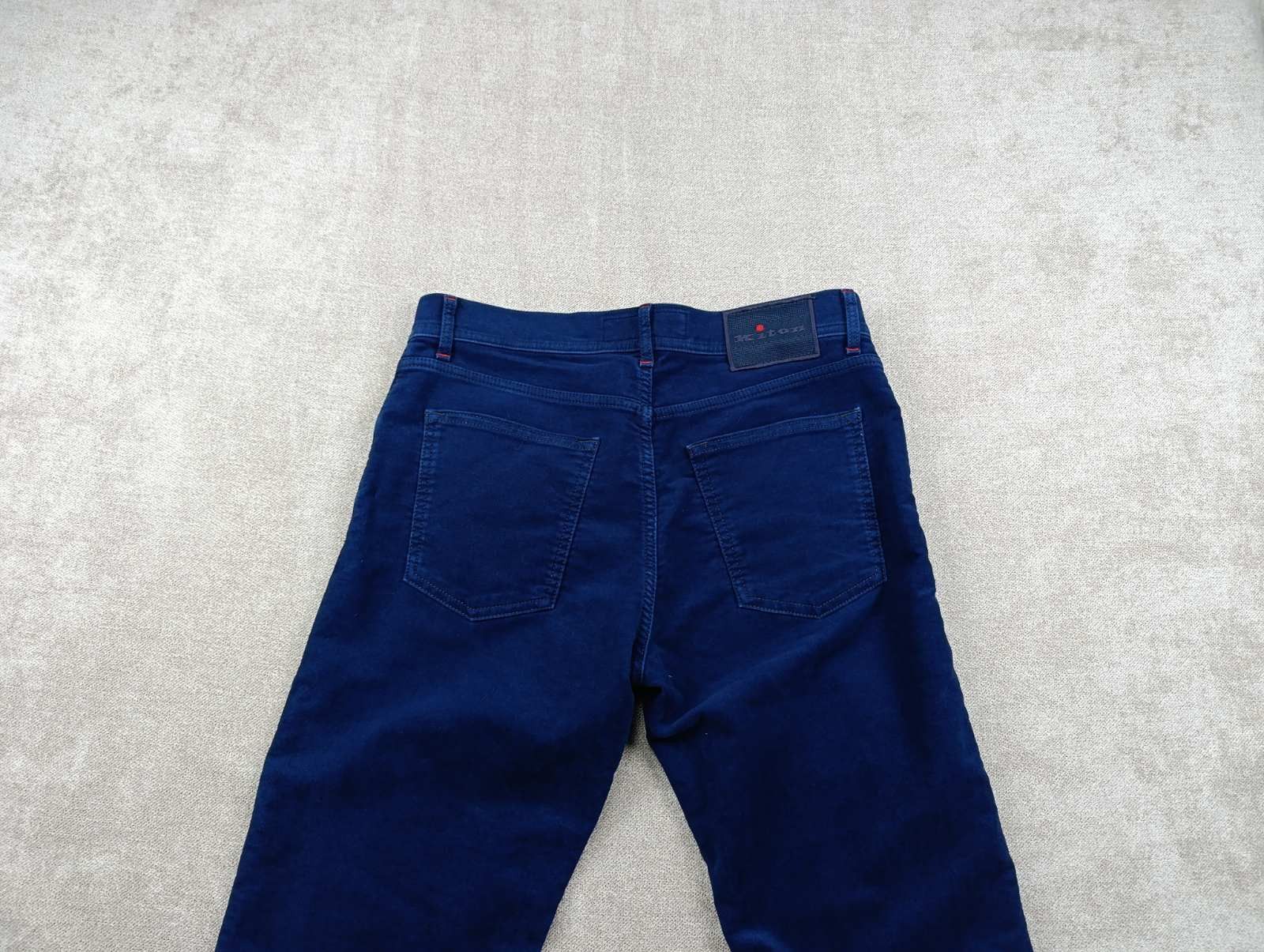 Kiton KITON NAPOLI MENS VELVET COTTON TROUSERS PANTS Size US 33 - 19 Thumbnail