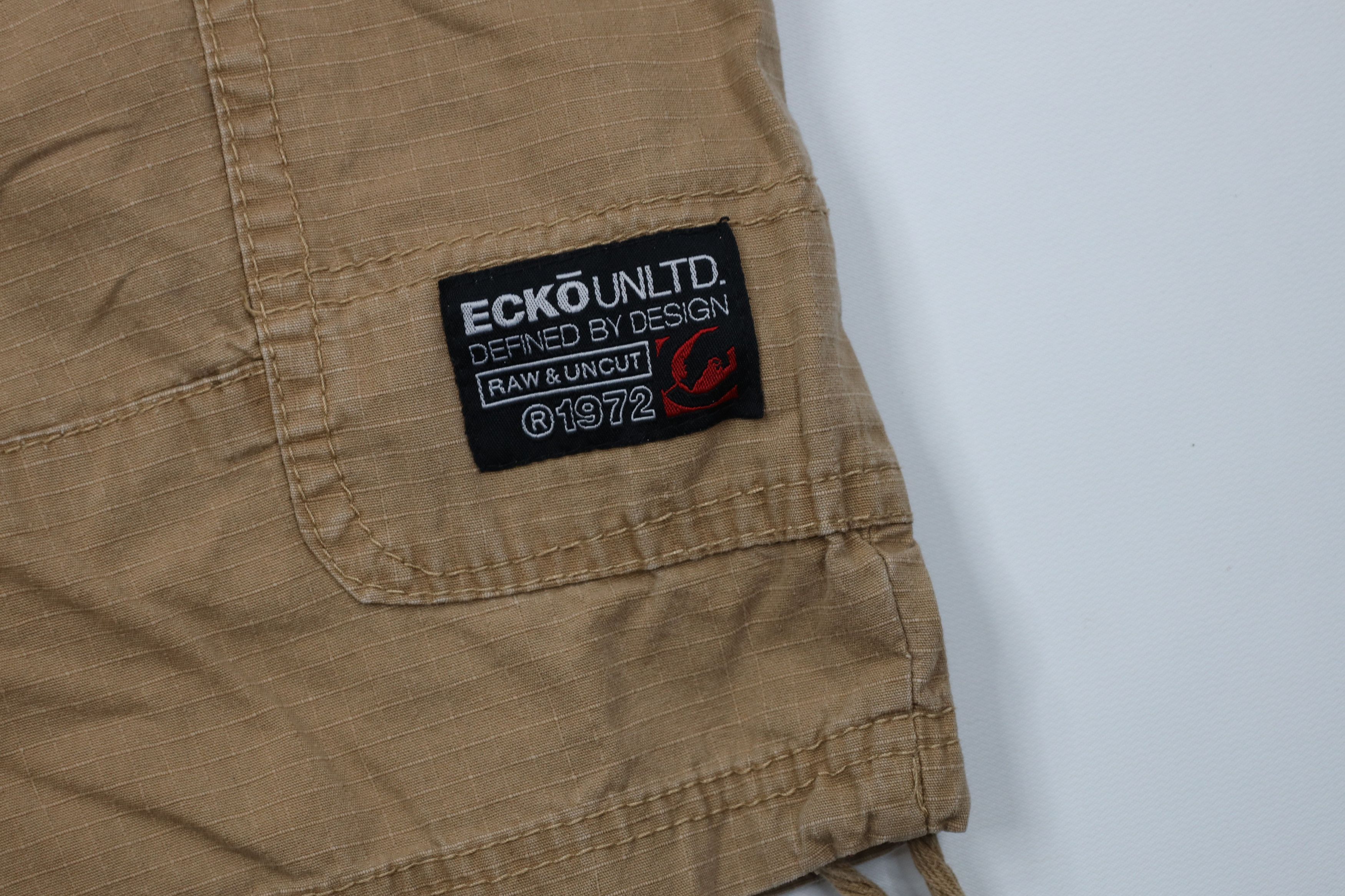 Ecko Unltd. Vintage 90s Y2K Ecko Ripstop Surplus Cargo Shorts Cotton Size US 42 / EU 58 - 5 Thumbnail