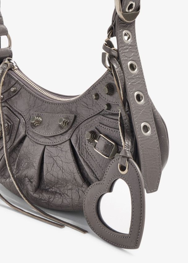 Balenciaga o1srvl11e0325 Size: OS / Le Cagole XS Shoulder Bag Dark Grey Size ONE SIZE - 4 Thumbnail