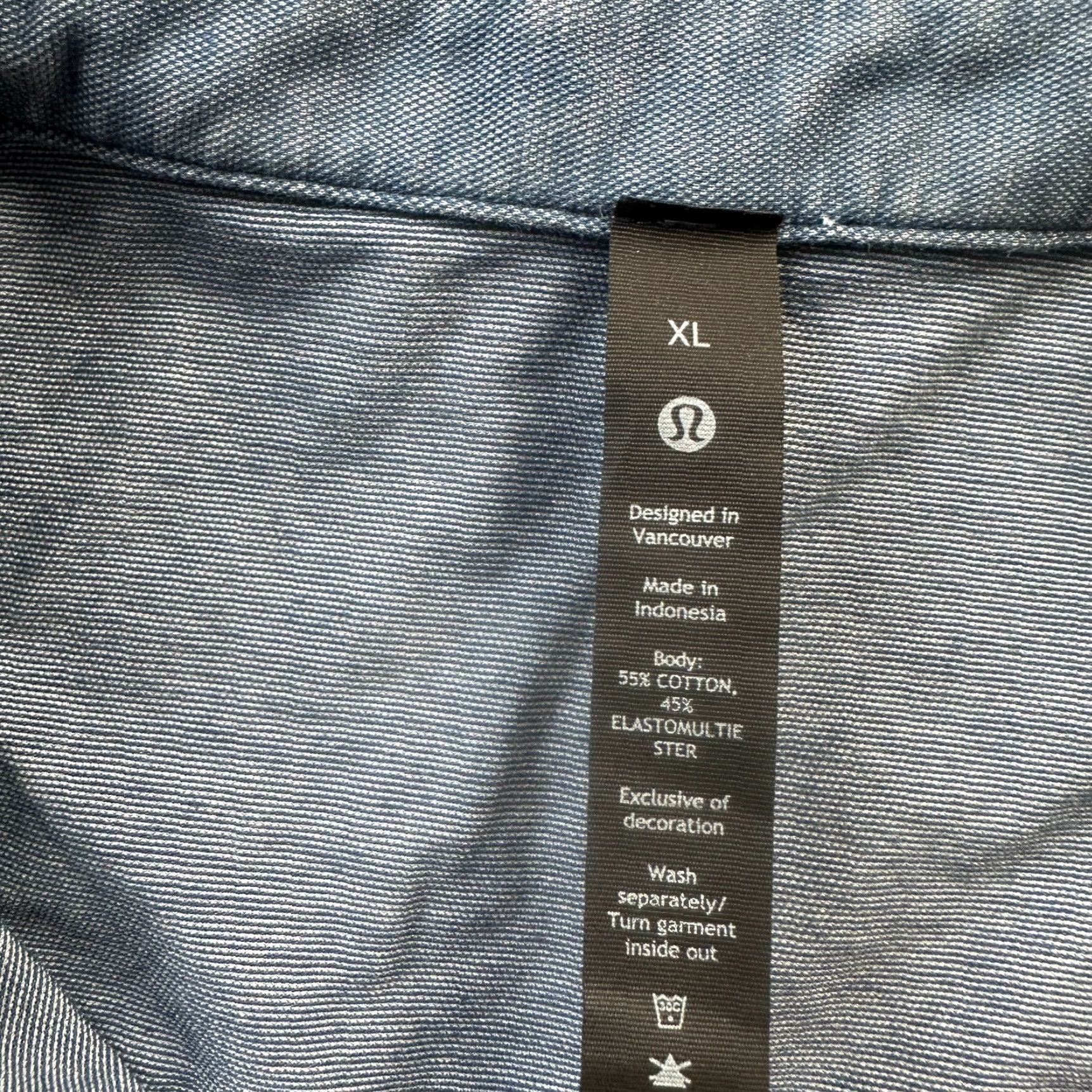 Lululemon Lululemon Shirt Mens XL Blue Button-Up Commute Tech Size US XL / EU 56 / 4 - 7 Thumbnail