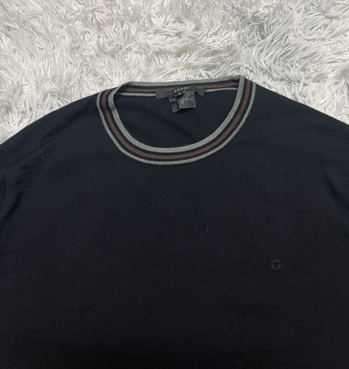 Gucci RARE VINTAGE GUCCI X TOM FORD CASHMERE/WOOL/SILK CREWNECK Size US L / EU 52-54 / 3 - 7 Thumbnail