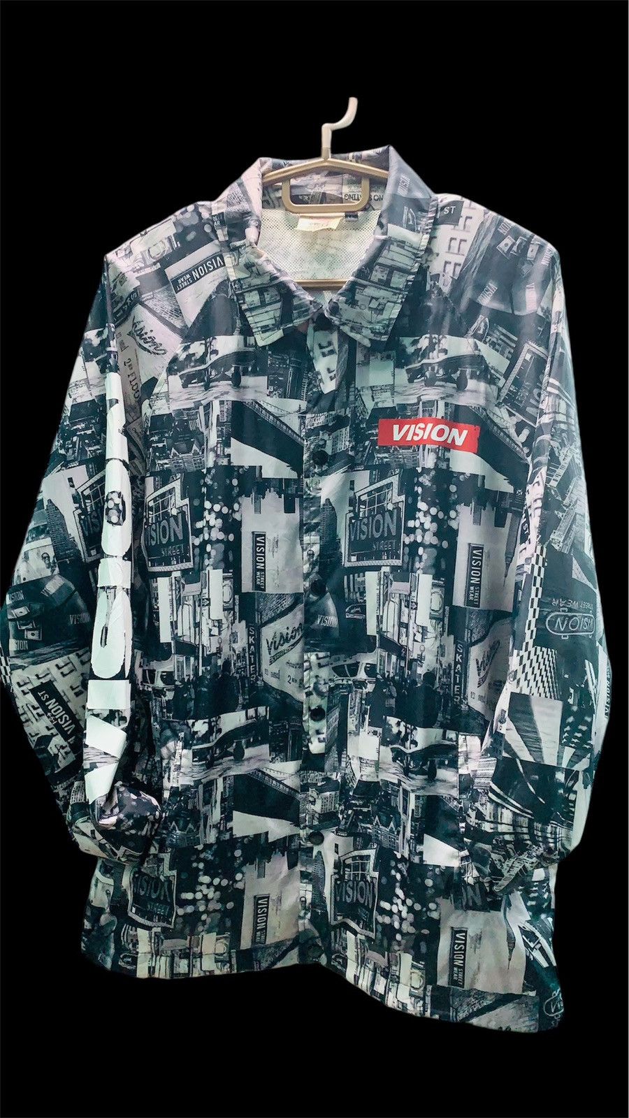 Vintage × Vision Streetwear VISION STREETWEAR fullprint button-up light jacket Size US XL / EU 56 / 4 - 2 Thumbnail