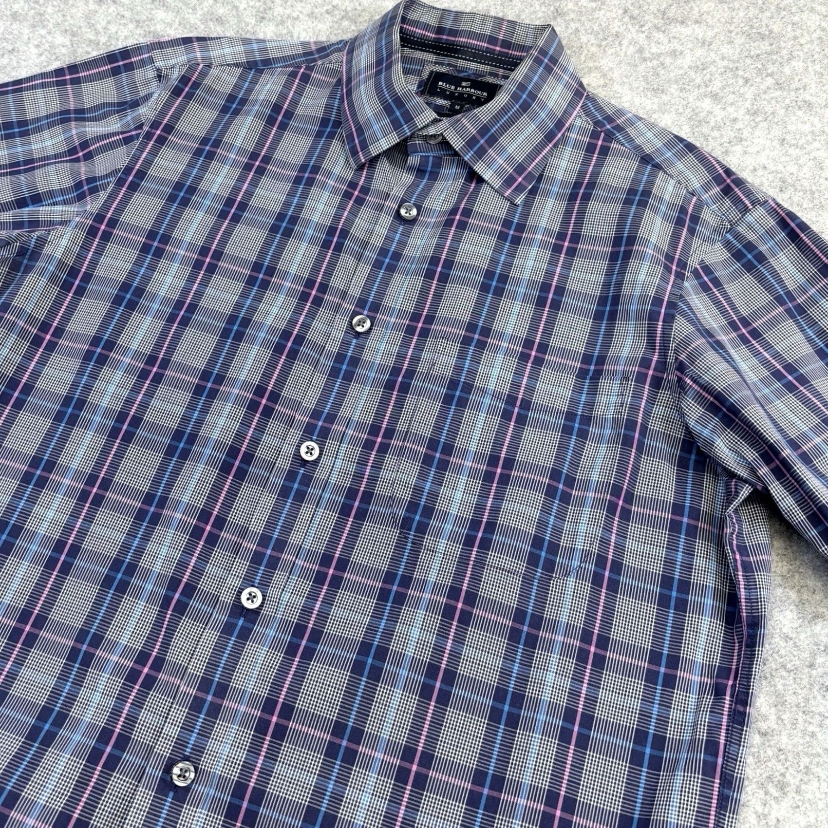 Vintage Blue Harbour Check Shirt M Mens Short Sleeve Summer Casual Smart Vgc Size US M / EU 48-50 / 2 - 3 Thumbnail