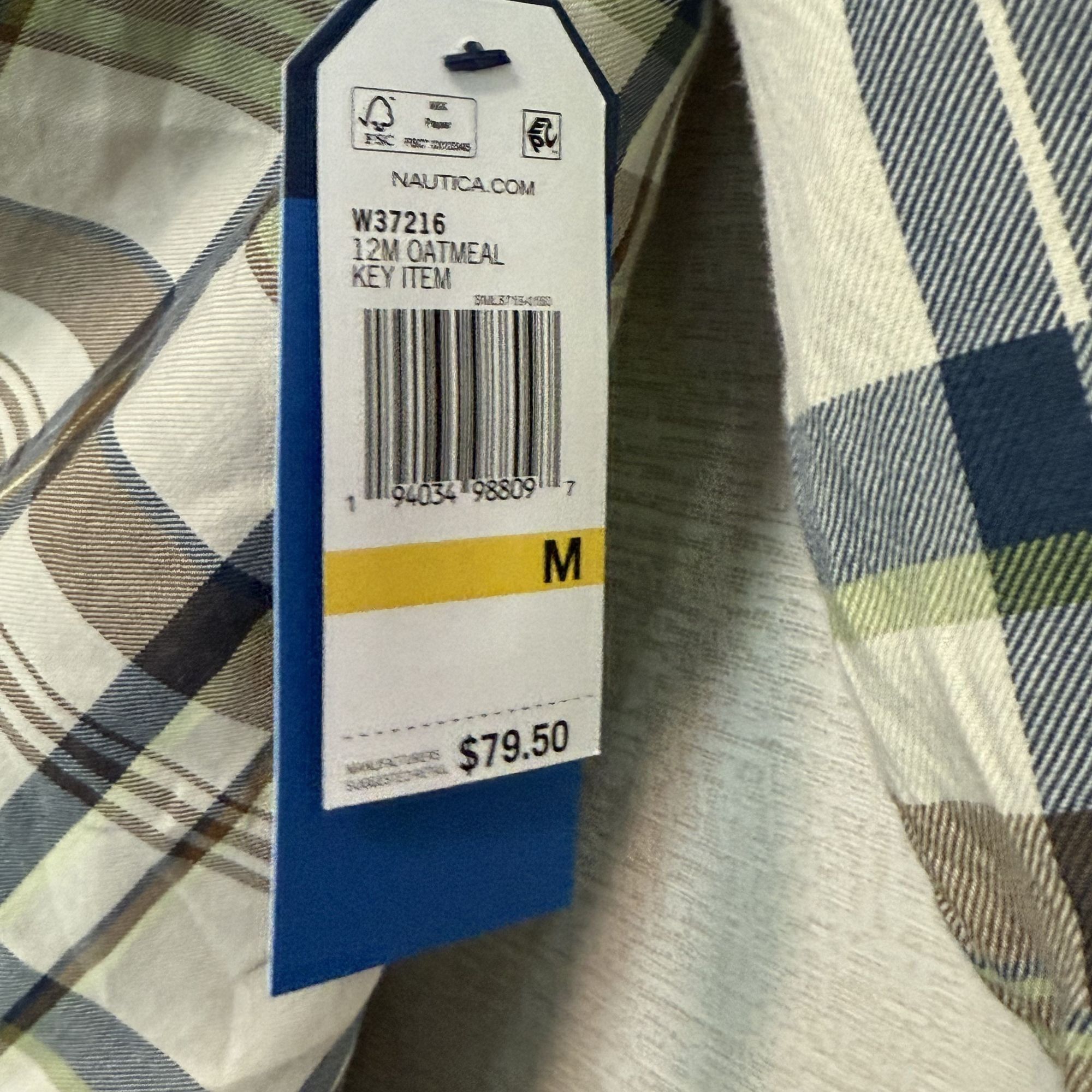 Nautica Nautica Men's Plaid Button Down Shirt Medium Size US M / EU 48-50 / 2 - 6 Thumbnail