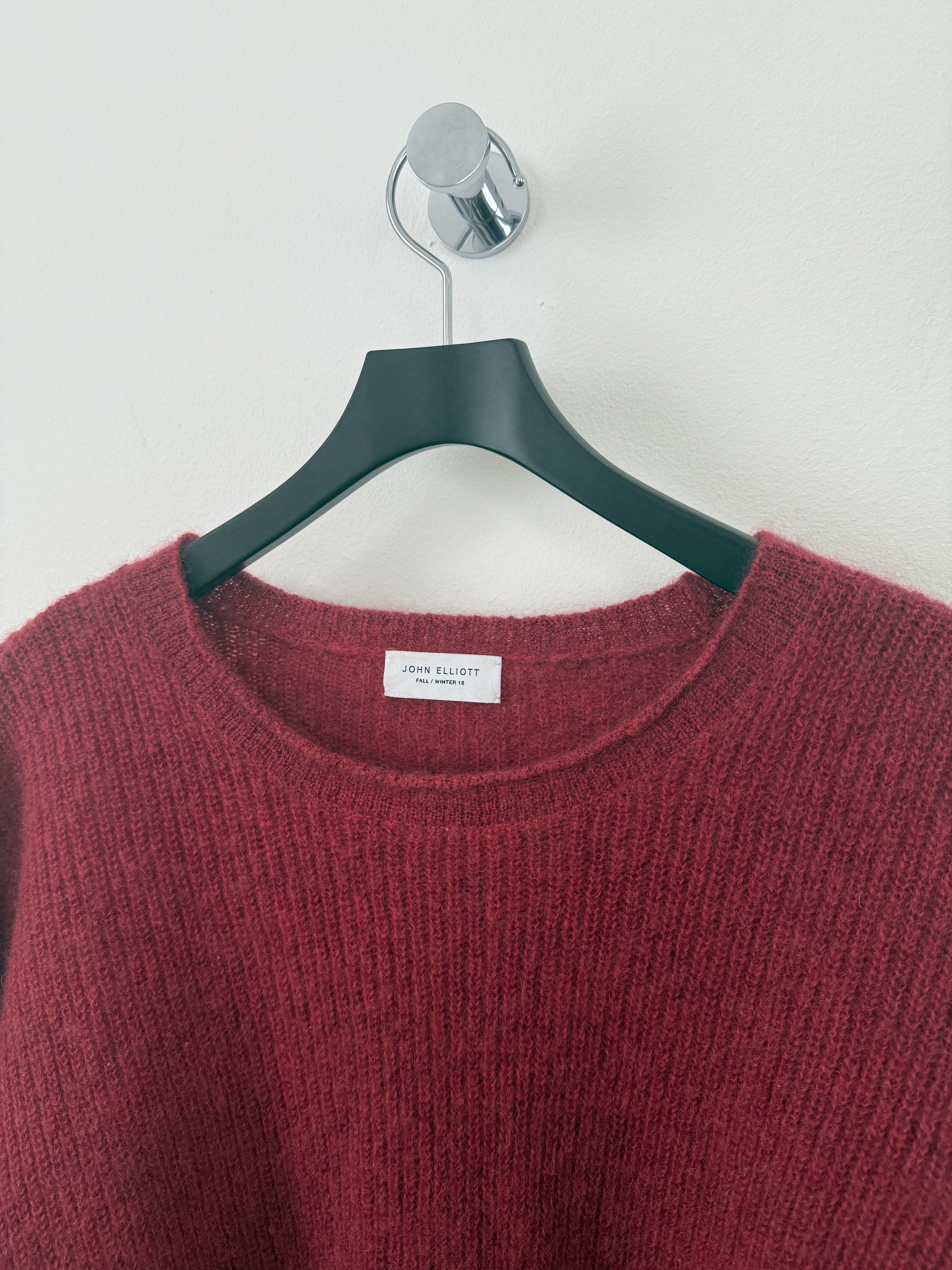John Elliott Mohair Crewneck Sweater Size US L / EU 52-54 / 3 - 8 Thumbnail