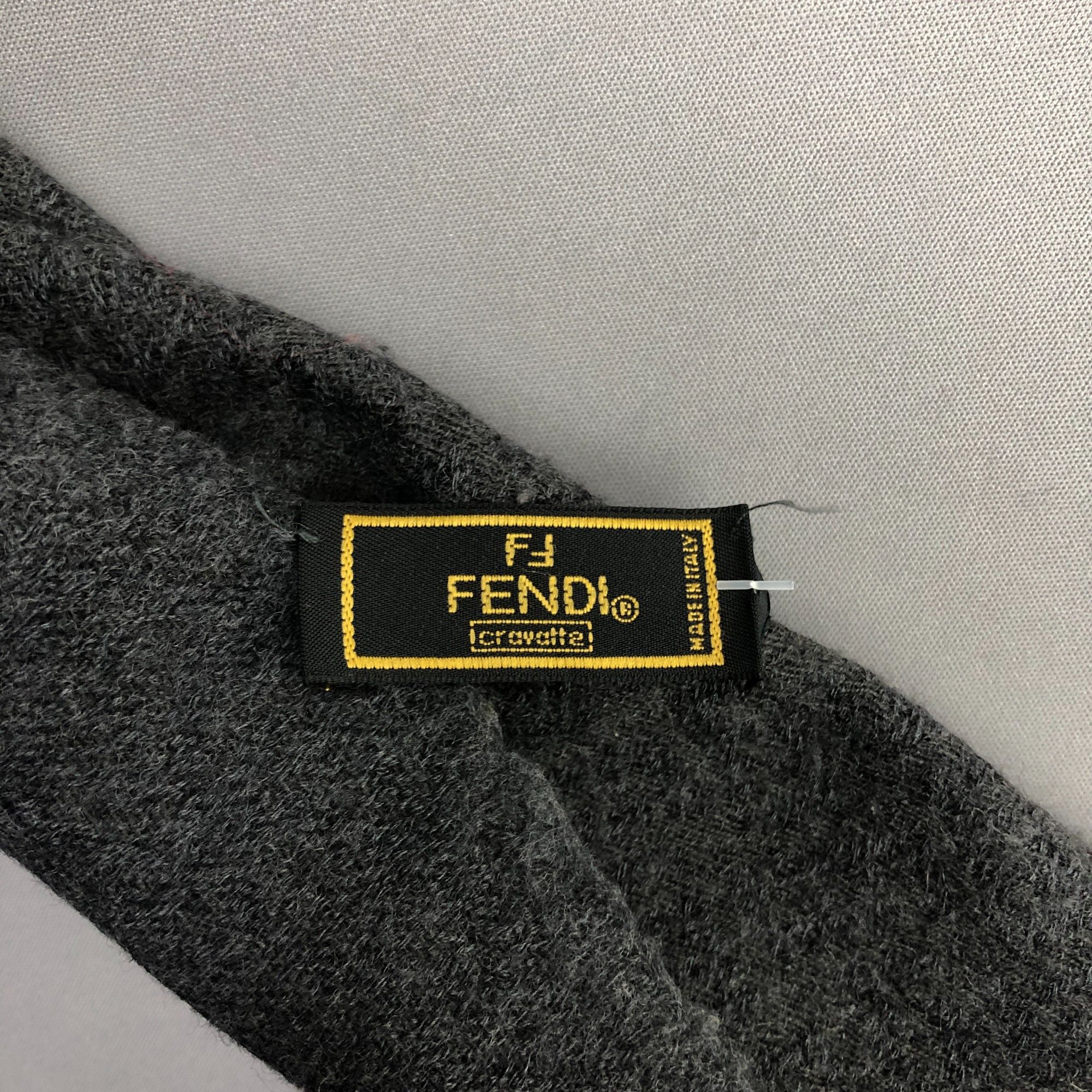 Fendi Vintage Fendi Scarf Muffler Wool Cashmere Scarves Size ONE SIZE - 4 Thumbnail
