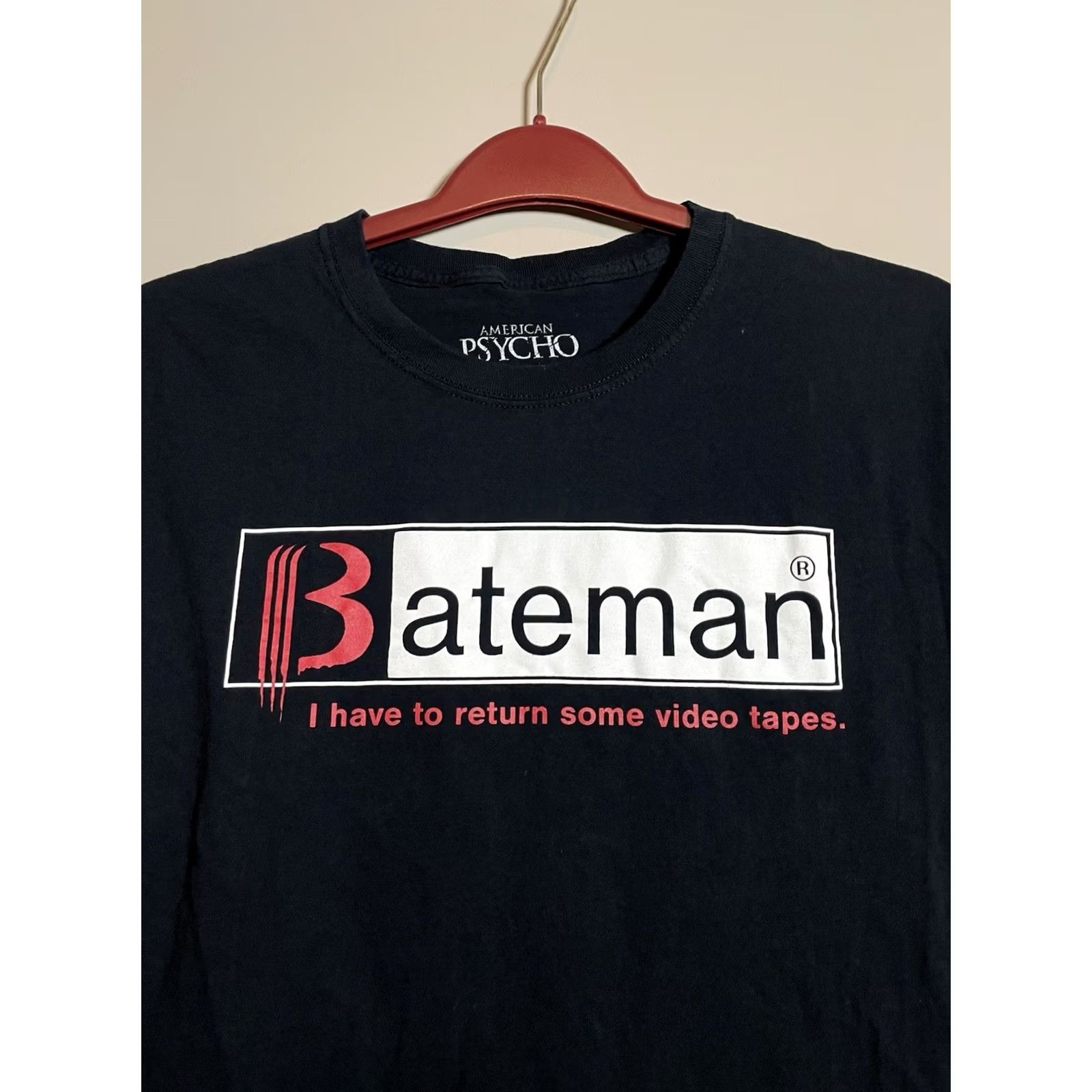 Vintage American Psycho Bateman T-shirt Mens L Black Graphic Print Horror Loot Crate 90s Vintage? Size US L / EU 52-54 / 3 - 2 Thumbnail