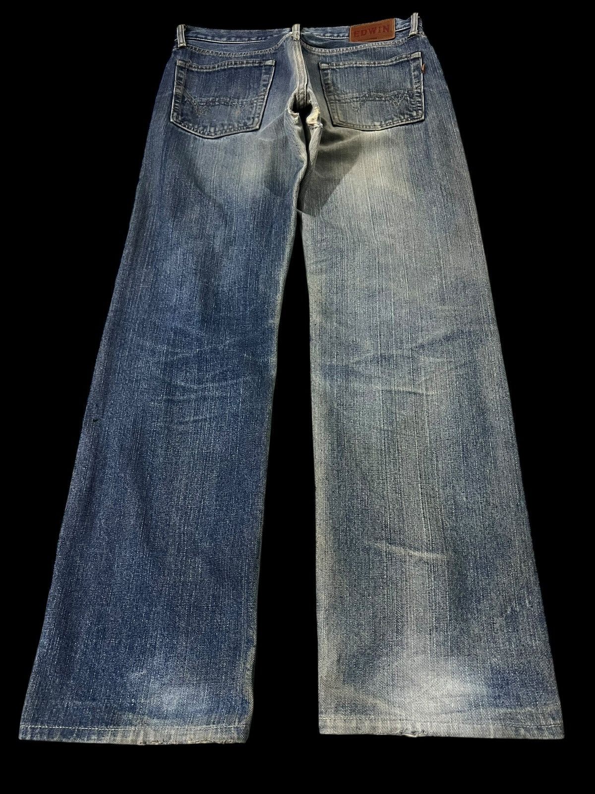Edwin Vintage Edwin 505 Low Rize Selvedge Distress Mud Wash Jean Size US 31 - 2 Thumbnail