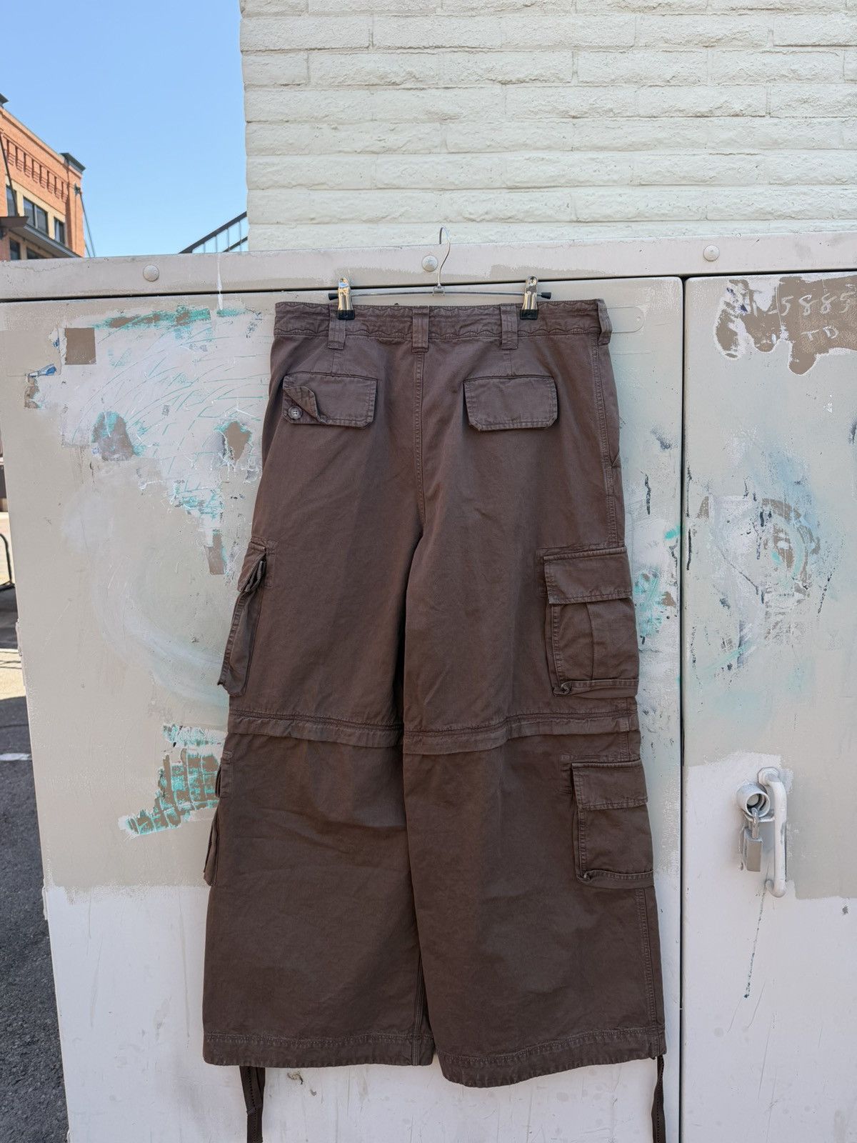 ERL ERL Brown Wide Leg Flare Cargo Pants Size US 36 / EU 52 - 7 Thumbnail