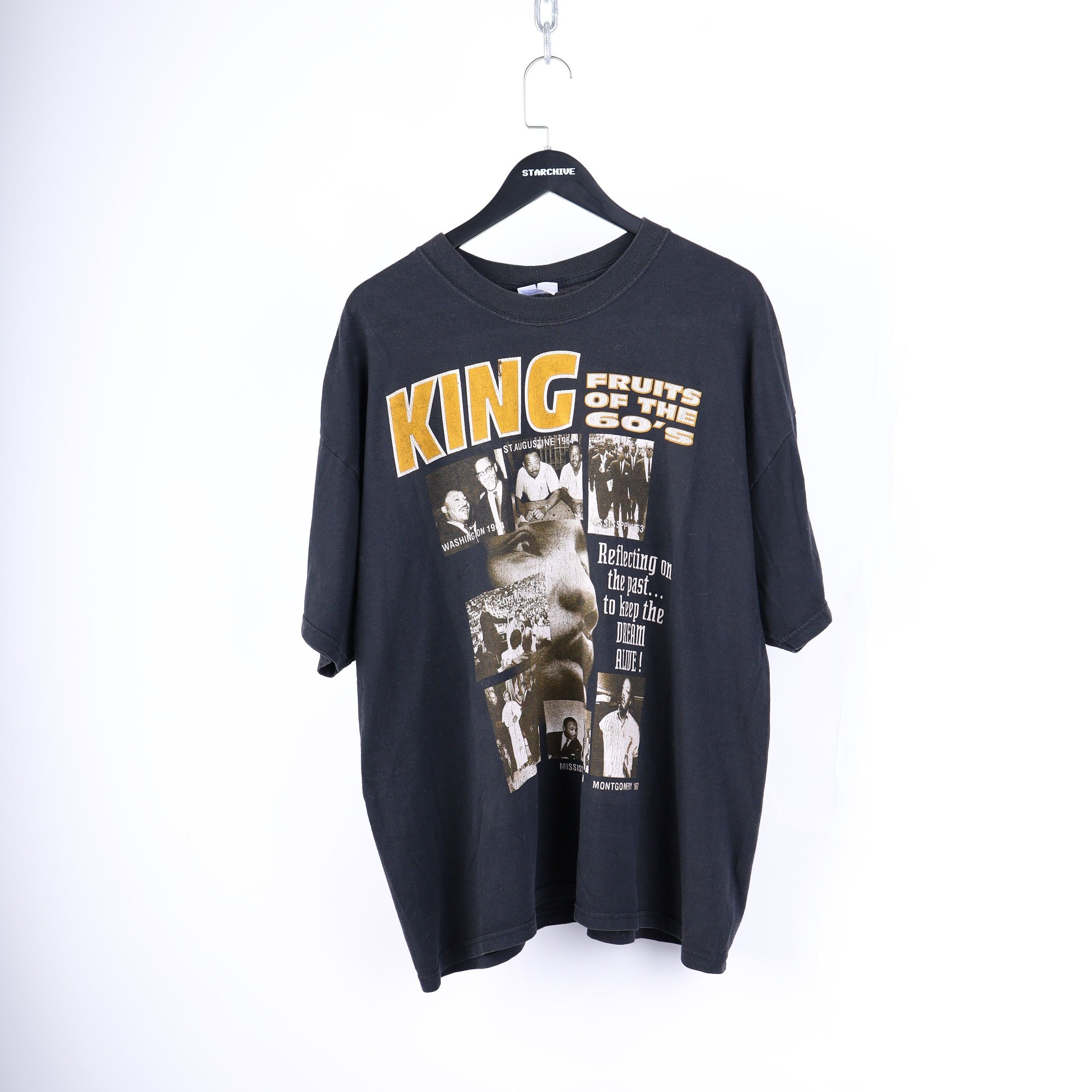 Vintage VINTAGE MARTIN LUTHER KING FRUITS OF THE 60'S VINTAGE T-SHIR Size US XL / EU 56 / 4 - 3 Thumbnail