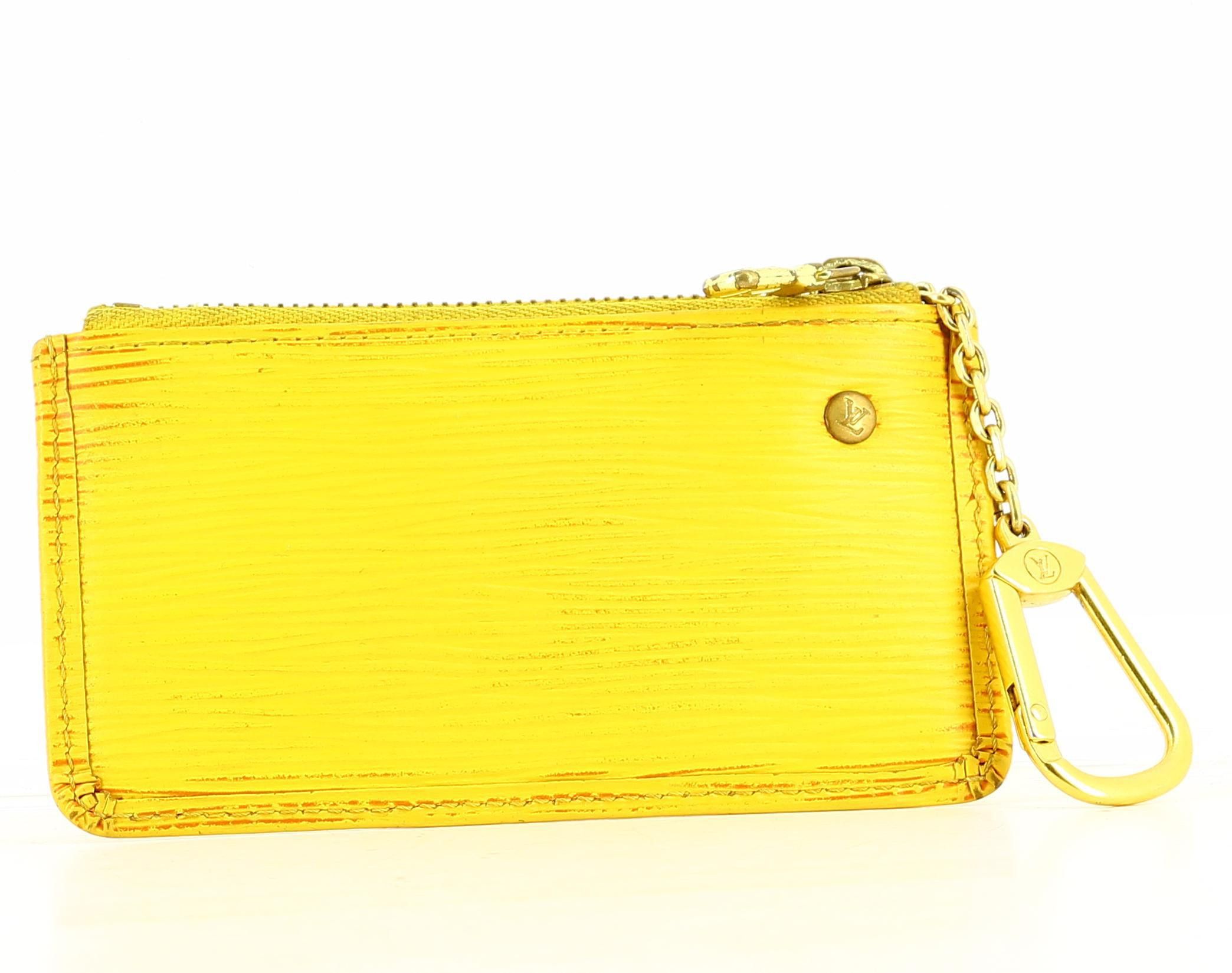 image of Louis Vuitton Yellow Epi Key Holder, Women's