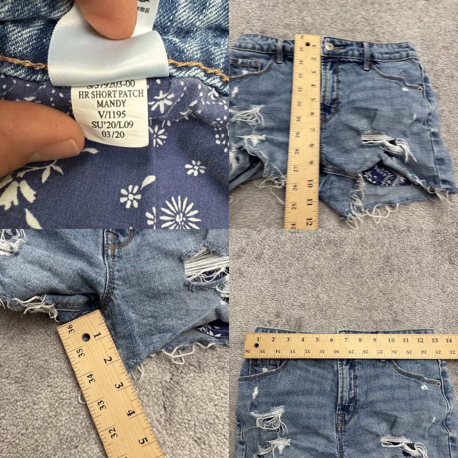 Old Navy VINTAGE Old Navy Mandy Denim Shorts Women 0 Blue Mid Rise Casual Cut-Off Streetwear Size 25" / US 0 / IT 36 - 8 Thumbnail