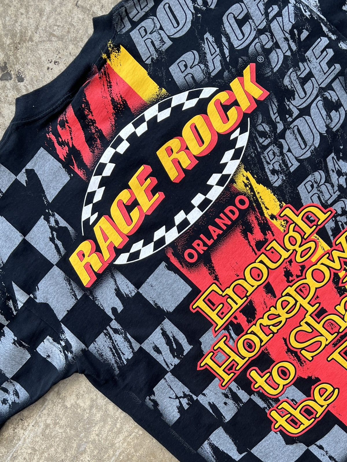 NASCAR Vintage AOP Race Rock Monte Carlo Shake the Earth Tee XL Size US XL / EU 56 / 4 - 4 Thumbnail