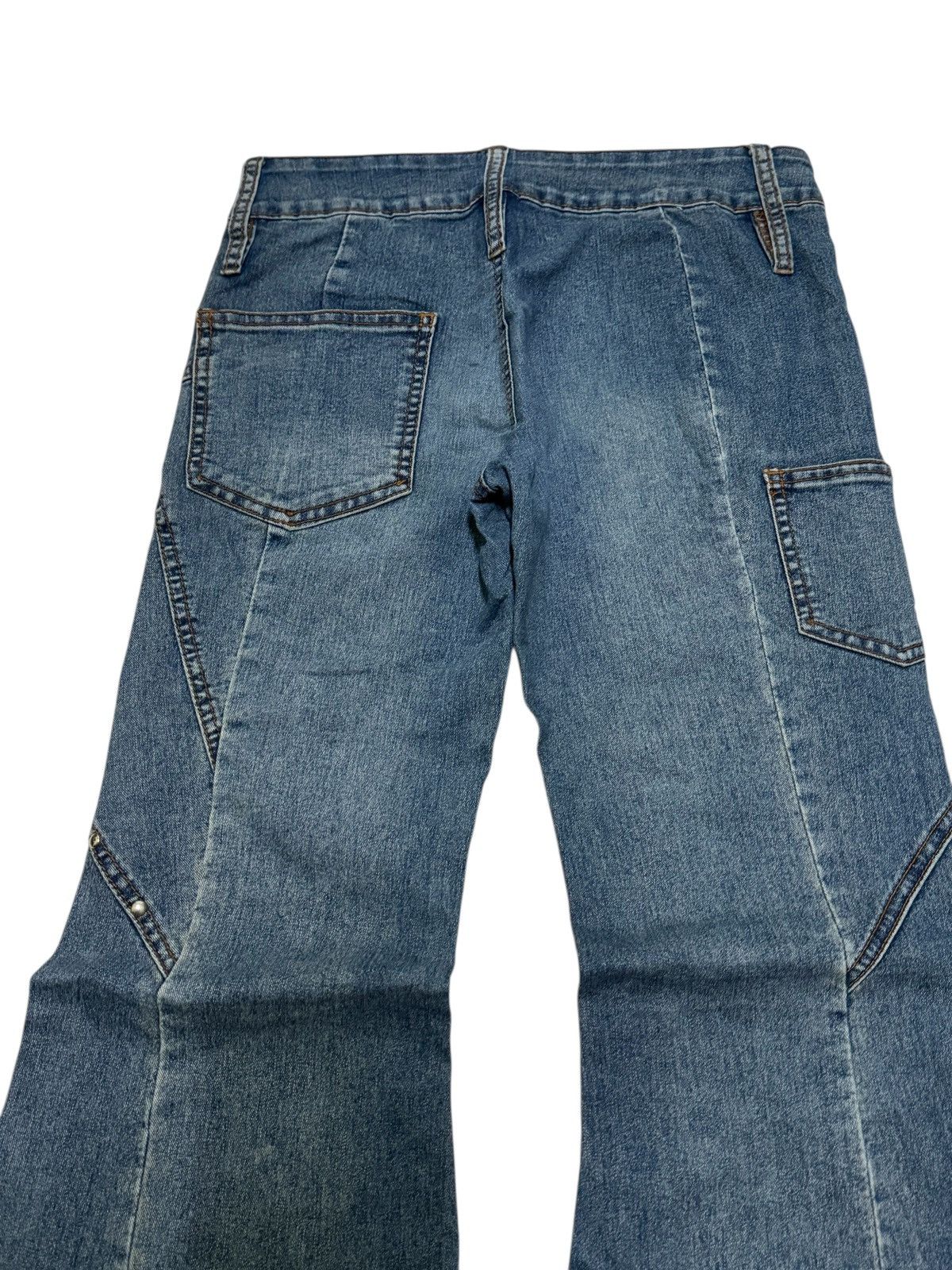 Hysteric Glamour Vintage Y2K Wide Flare Elastic Jeans Stud Detail Unisex Size US 27 - 8 Thumbnail