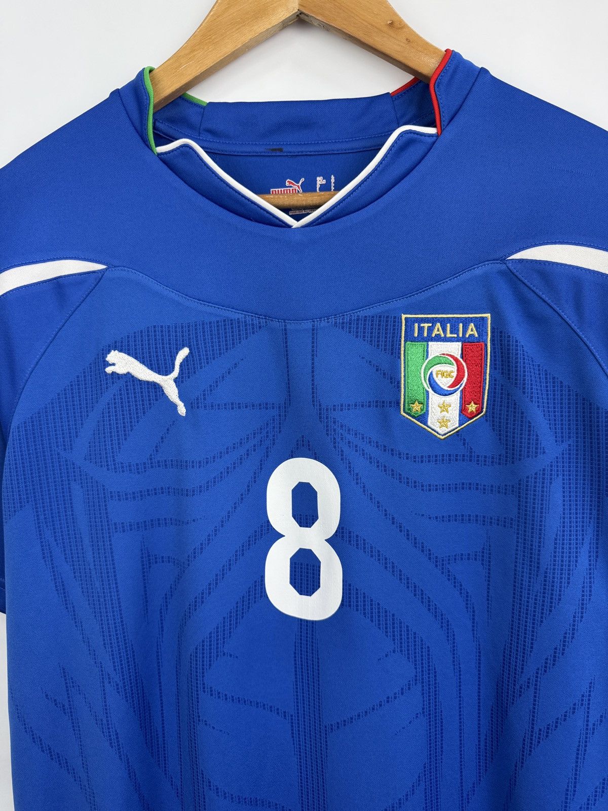 Puma 🇮🇹 Vintage 2010 Gennaro Gattuso #8 Puma Italy Soccer Jersey Size US L / EU 52-54 / 3 - 7 Thumbnail