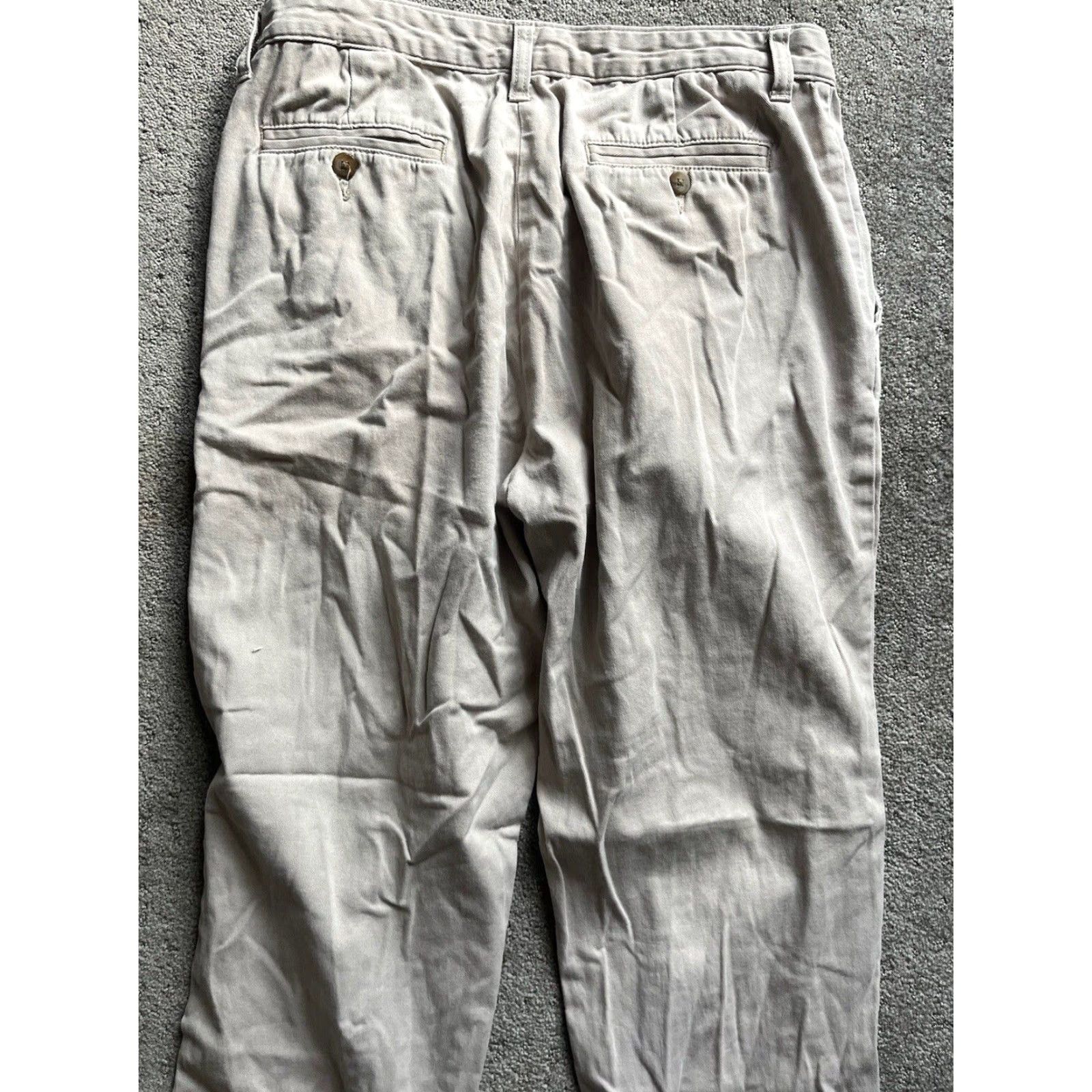 Nautica VINTAGE Nautica Chino Pants Mens Size 30x30 Tan Beige The Deck Pant Casual Mens Regular 30 Beige Pants Size US 30 / EU 46 - 4 Thumbnail