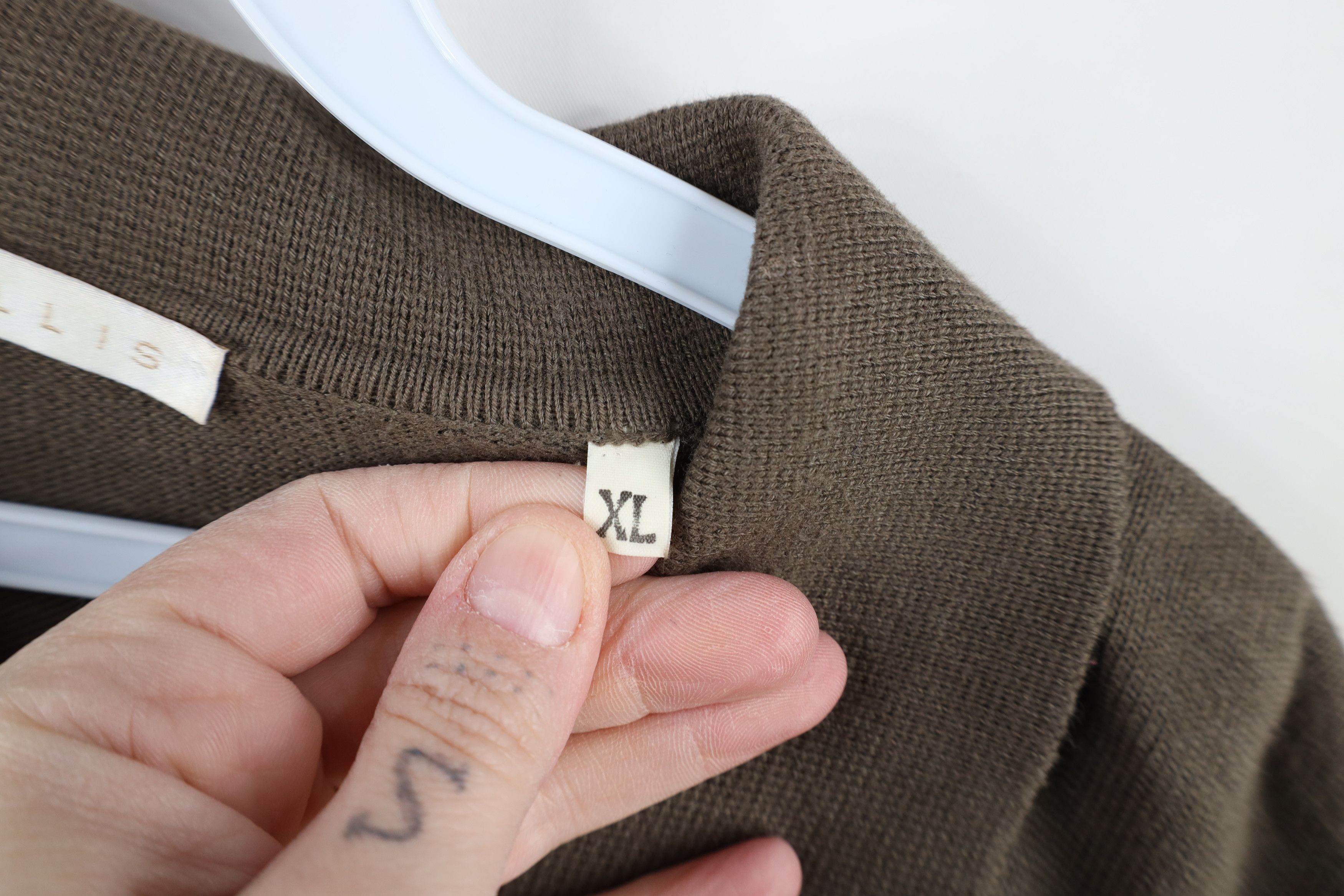 Vintage Vintage 90s Streetwear Knit Collared Pullover Polo Brown Size US XL / EU 56 / 4 - 6 Thumbnail