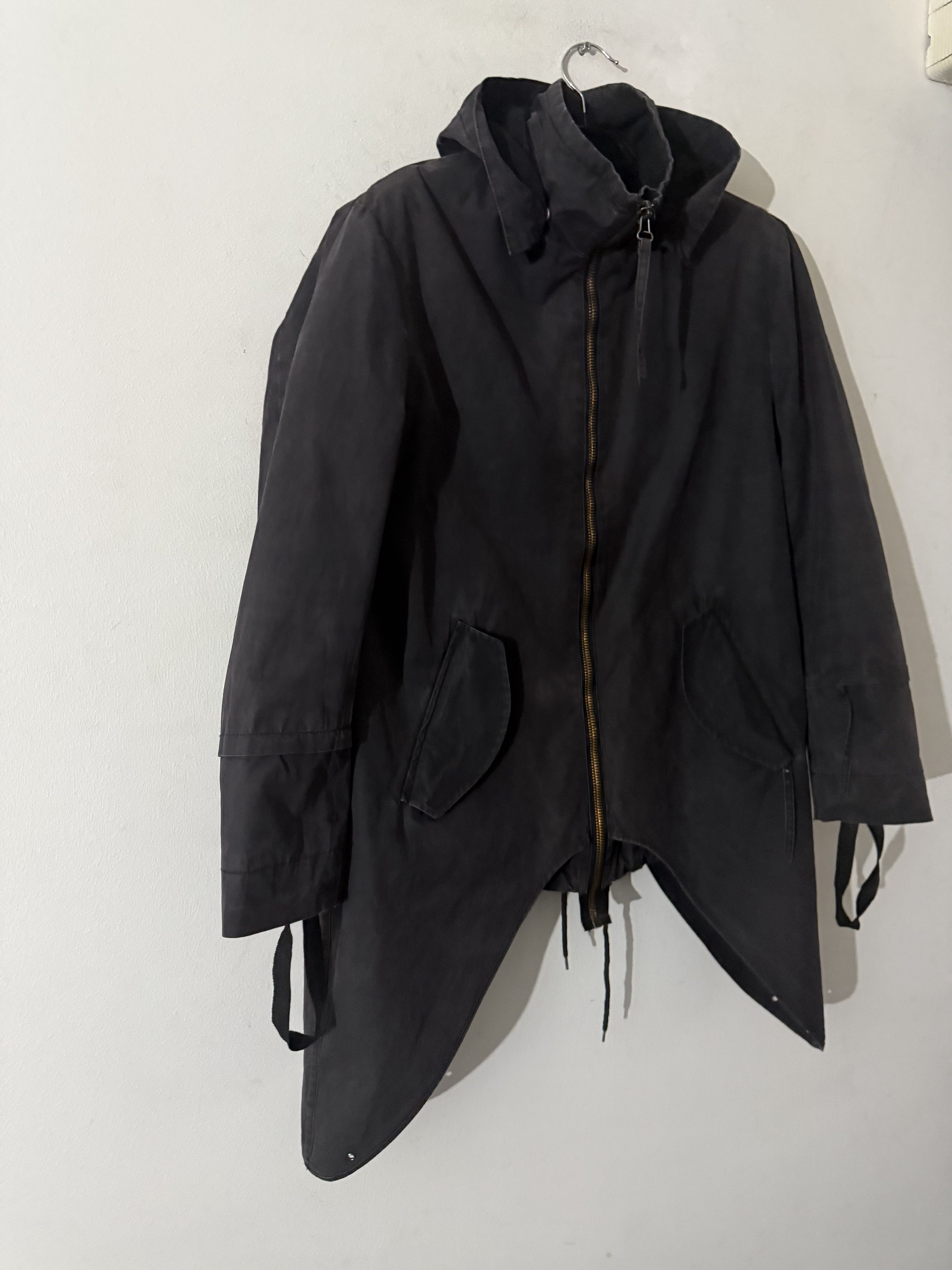 Helmut Lang Rare Asymmetric "Swallowtail" Hooded Parka Size US M / EU 48-50 / 2 - 7 Thumbnail