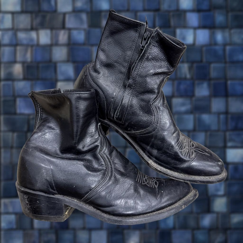 Frye × Vintage Vintage Frye Distressed Gradient Zip Harness  display picture 1