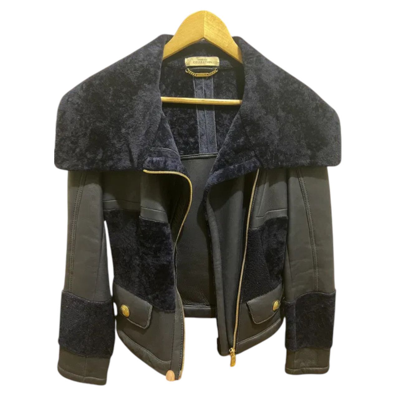 Versace Versace shearling coat sz S Size S / US 4 / IT 40 - 1 Thumbnail