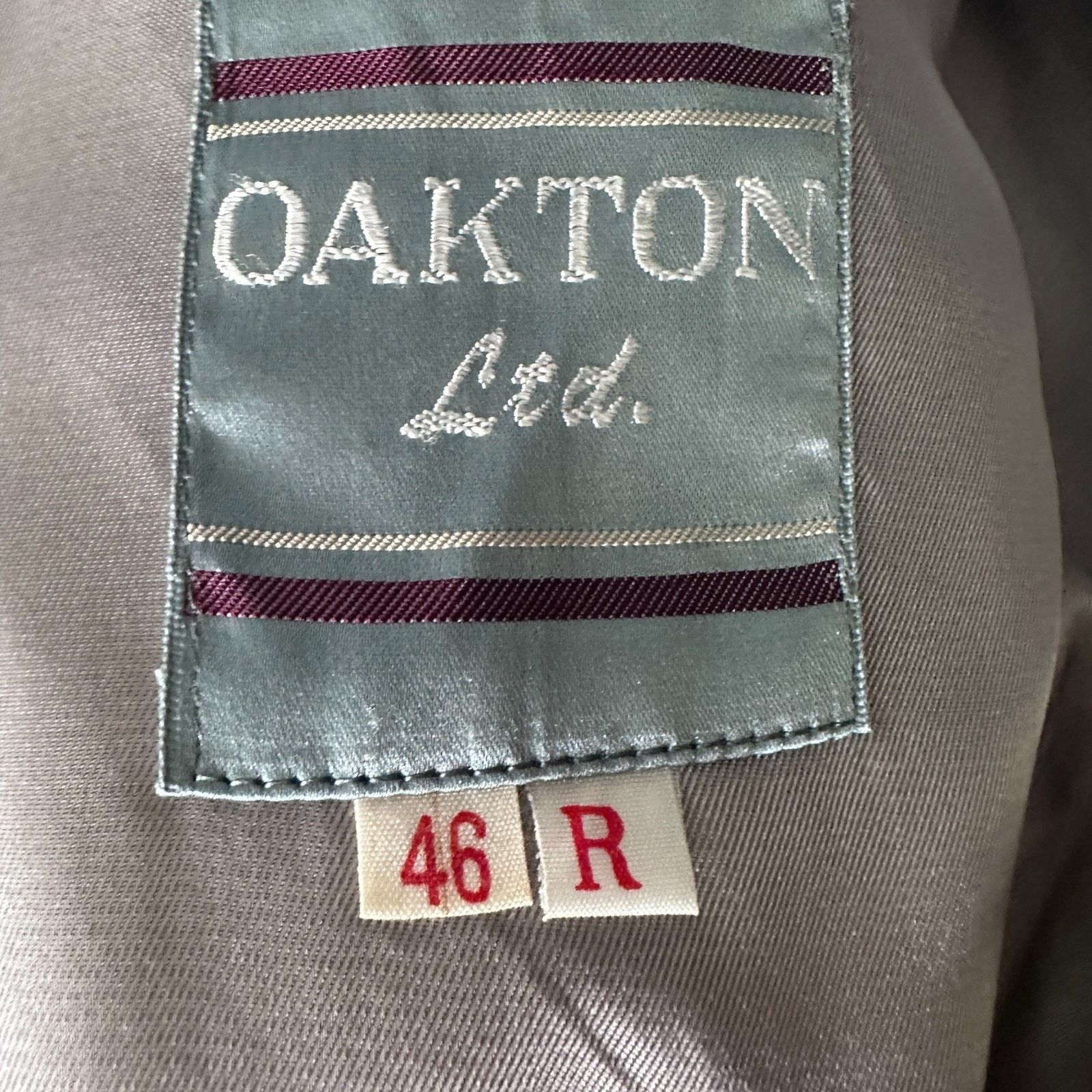 Other Oakton Sport Coat Men’s 46R Gray Wool Lapel Blazer Jacket Size 46R - 8 Thumbnail