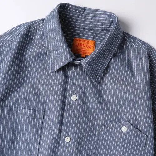 Japanese Brand Casual Stripe WorkShirt Size US L / EU 52-54 / 3 - 2 Thumbnail