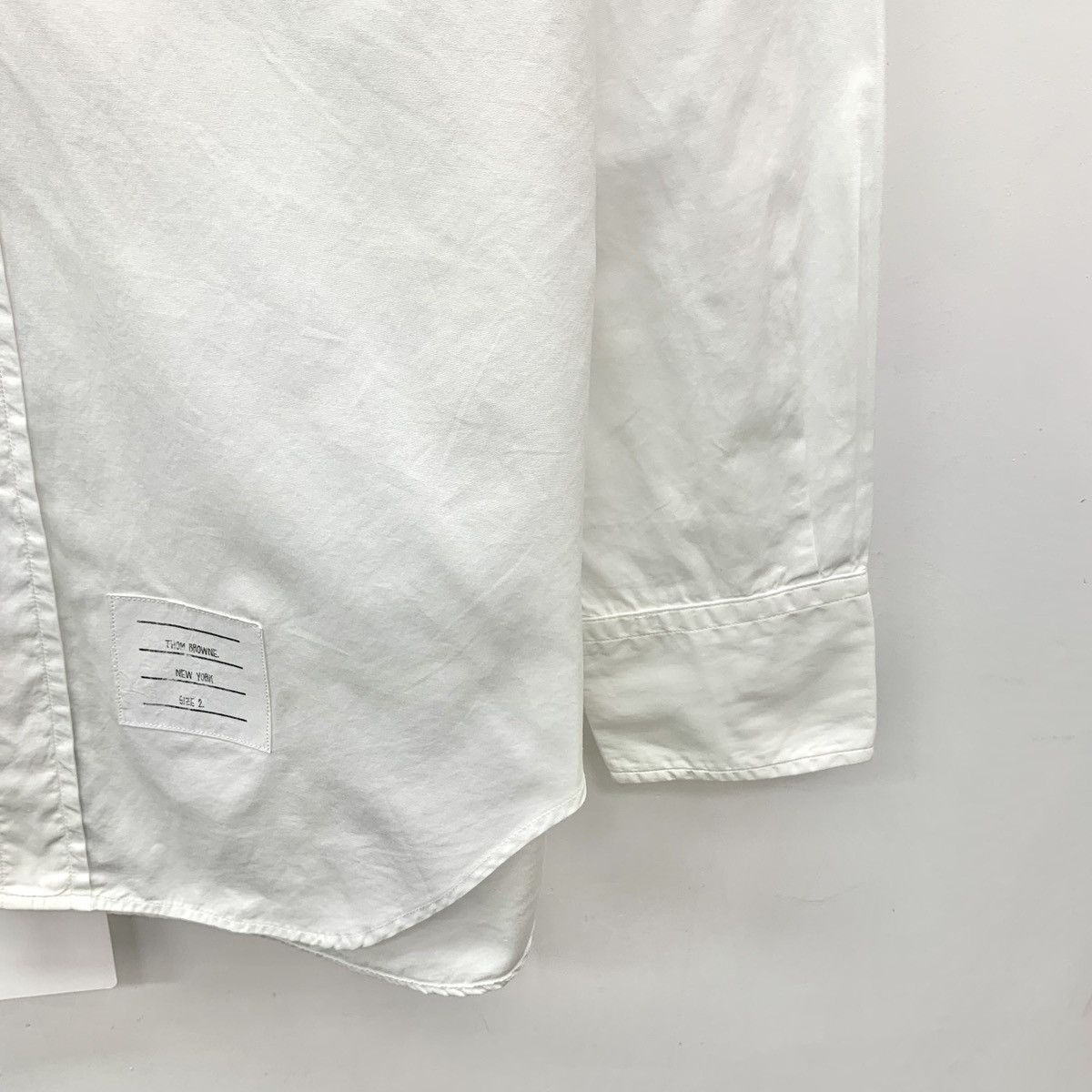 Thom Browne Thom Browne White Pocket Cotton Long Sleeve Shirt K26WX Size US M / EU 48-50 / 2 - 4 Thumbnail