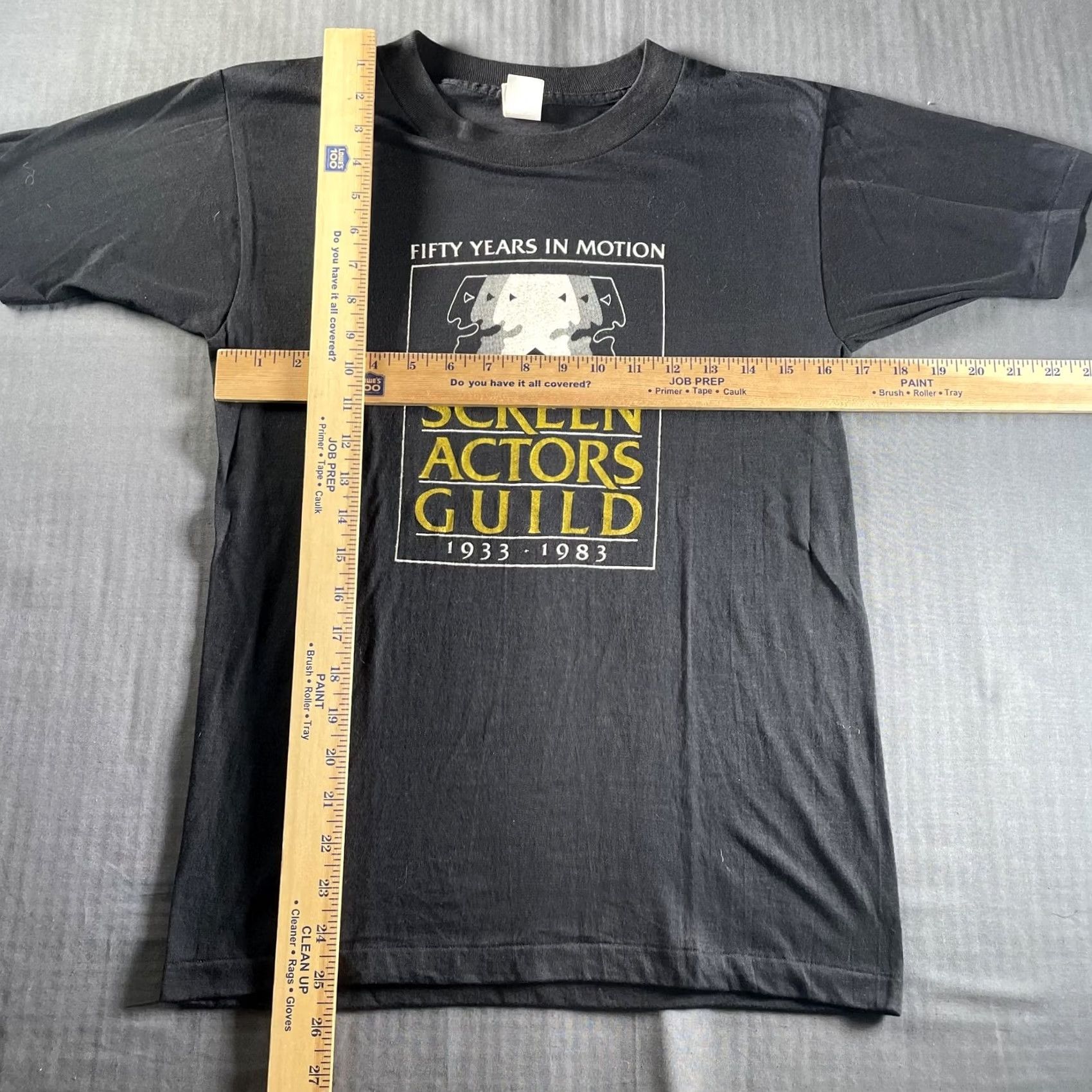 Vintage VINTAGE SAG Shirt Mens Small Black 50 Years in Motion 80s Size US S / EU 44-46 / 1 - 5 Thumbnail