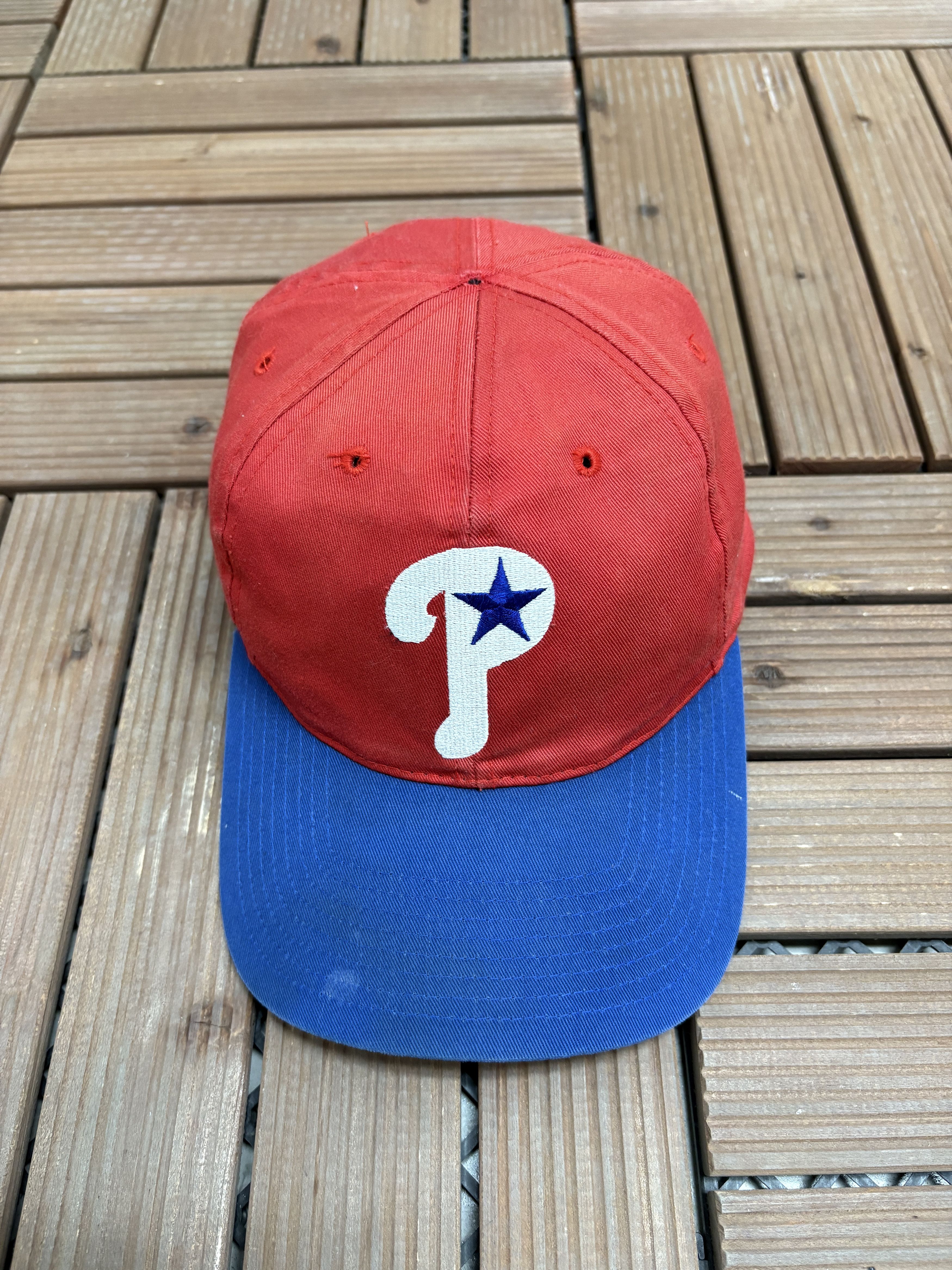 Vintage Philadelphia Phillies Vintage Red Snap Back Hat Cap Size ONE SIZE - 2 Thumbnail