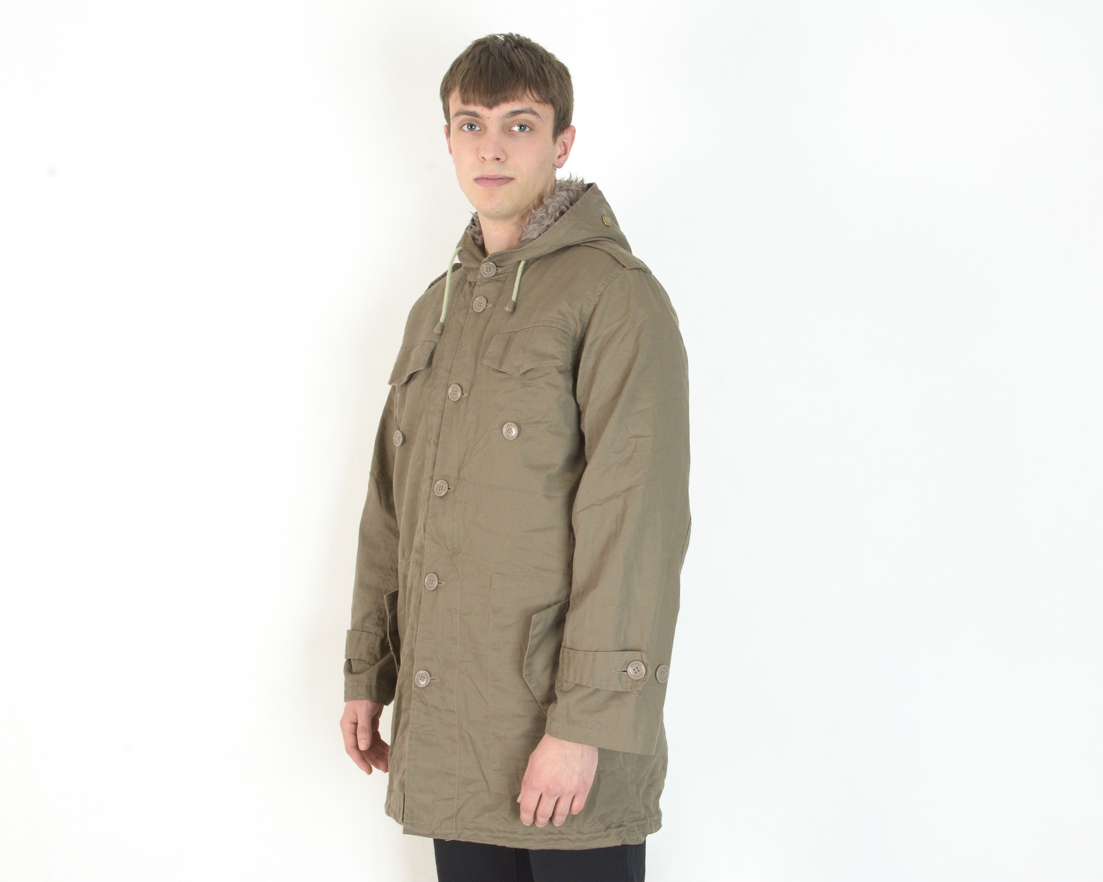 Vintage Euro Germany Army S Parka Coat Jacket w sherpa lining Size US S / EU 44-46 / 1 - 2 Thumbnail