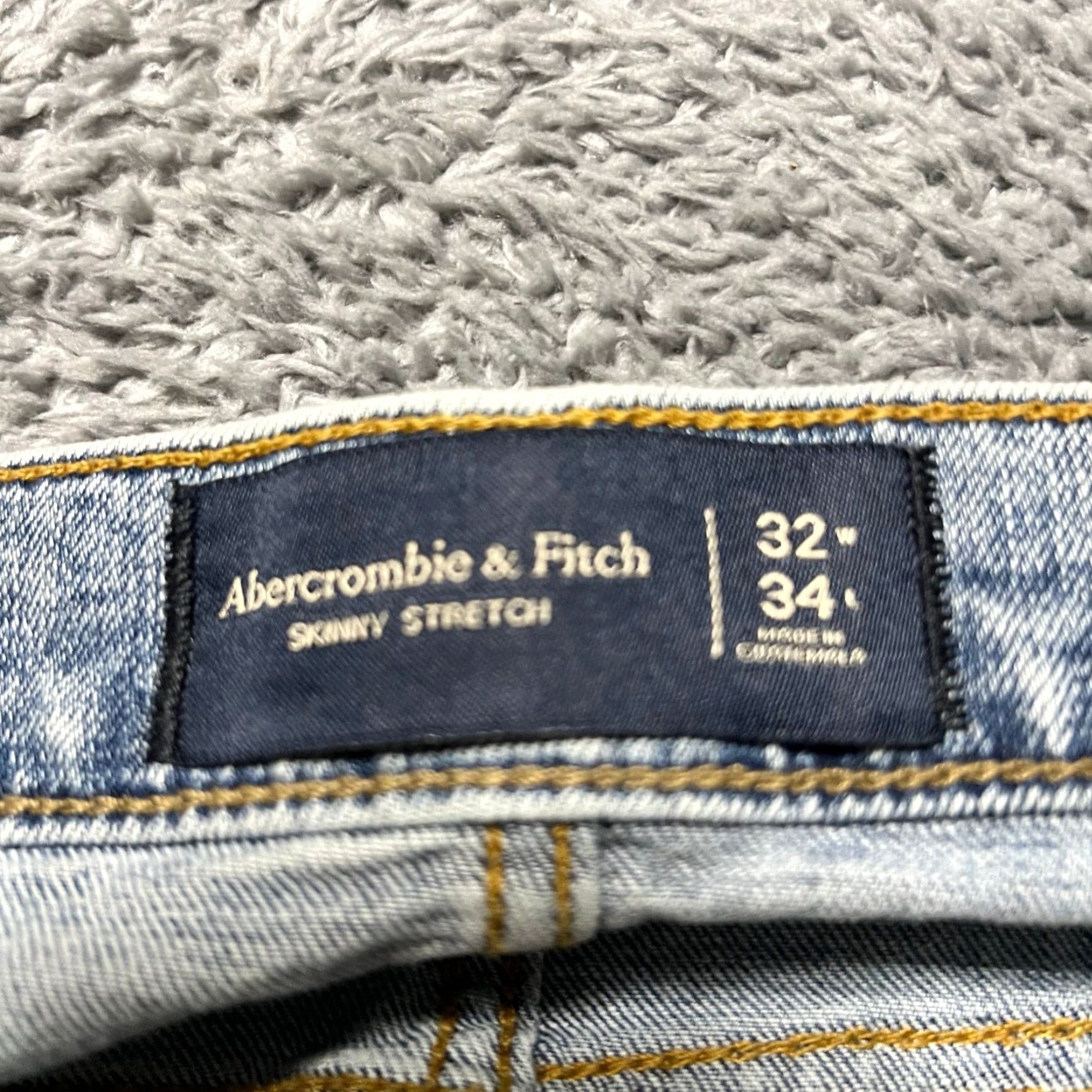 Abercrombie & Fitch Abercrombie & Fitch Jeans Mens 32 X34 Skinny Stretch Blue Denim Pants Distressed Skinny Jeans Mens 32 X34 Blue Denim Mens Distressed Size US 32 / EU 48 - 5 Thumbnail