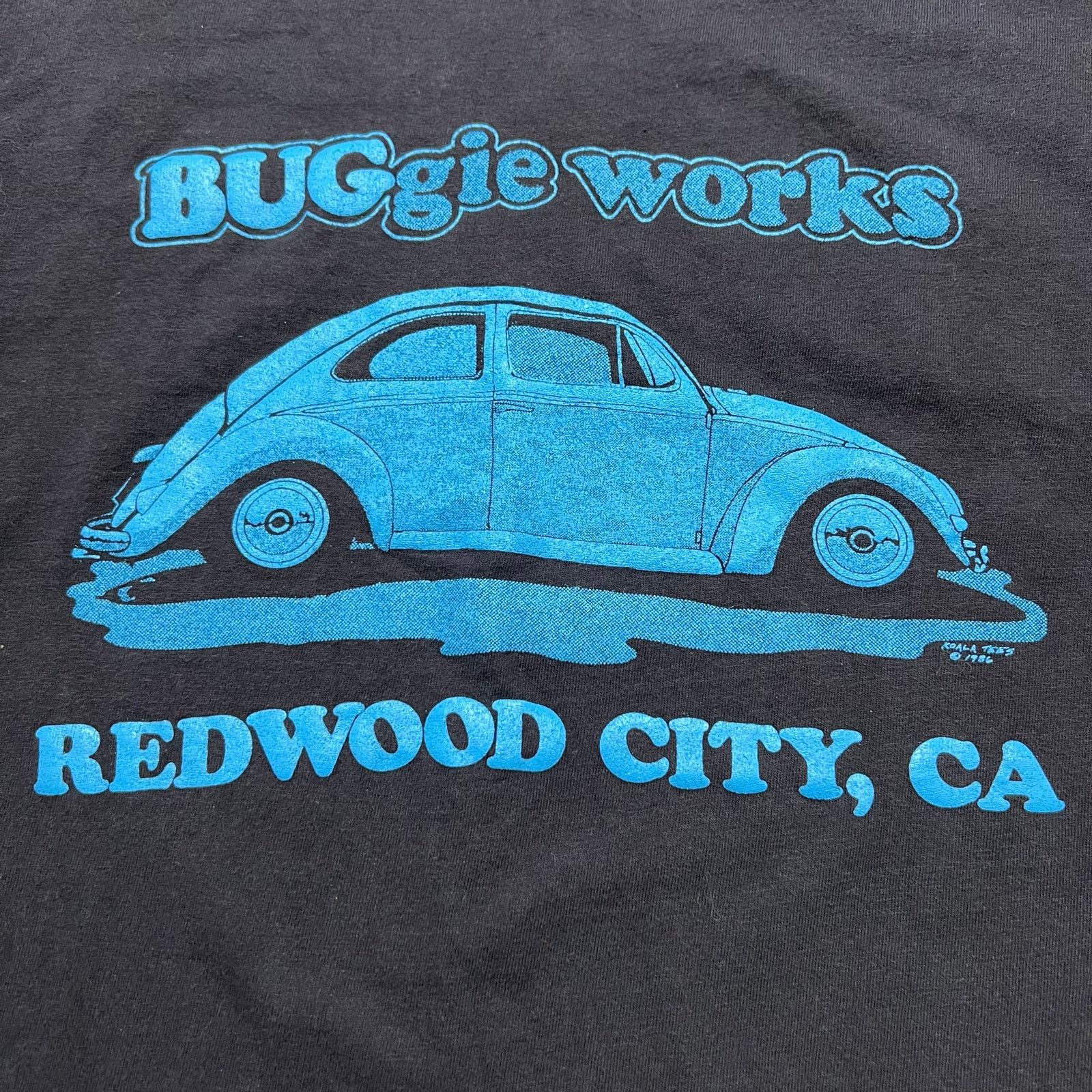 Hanes Vintage 80s Buggy Works VW Beetle T Shirt Redwood City CA L Size US L / EU 52-54 / 3 - 9 Thumbnail