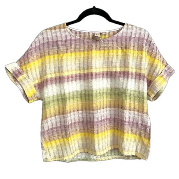 Anthropologie Dolan Johnny Ombré Striped Short Sleeve Blouse - XS/S Size S / US 4 / IT 40 - 11 Thumbnail
