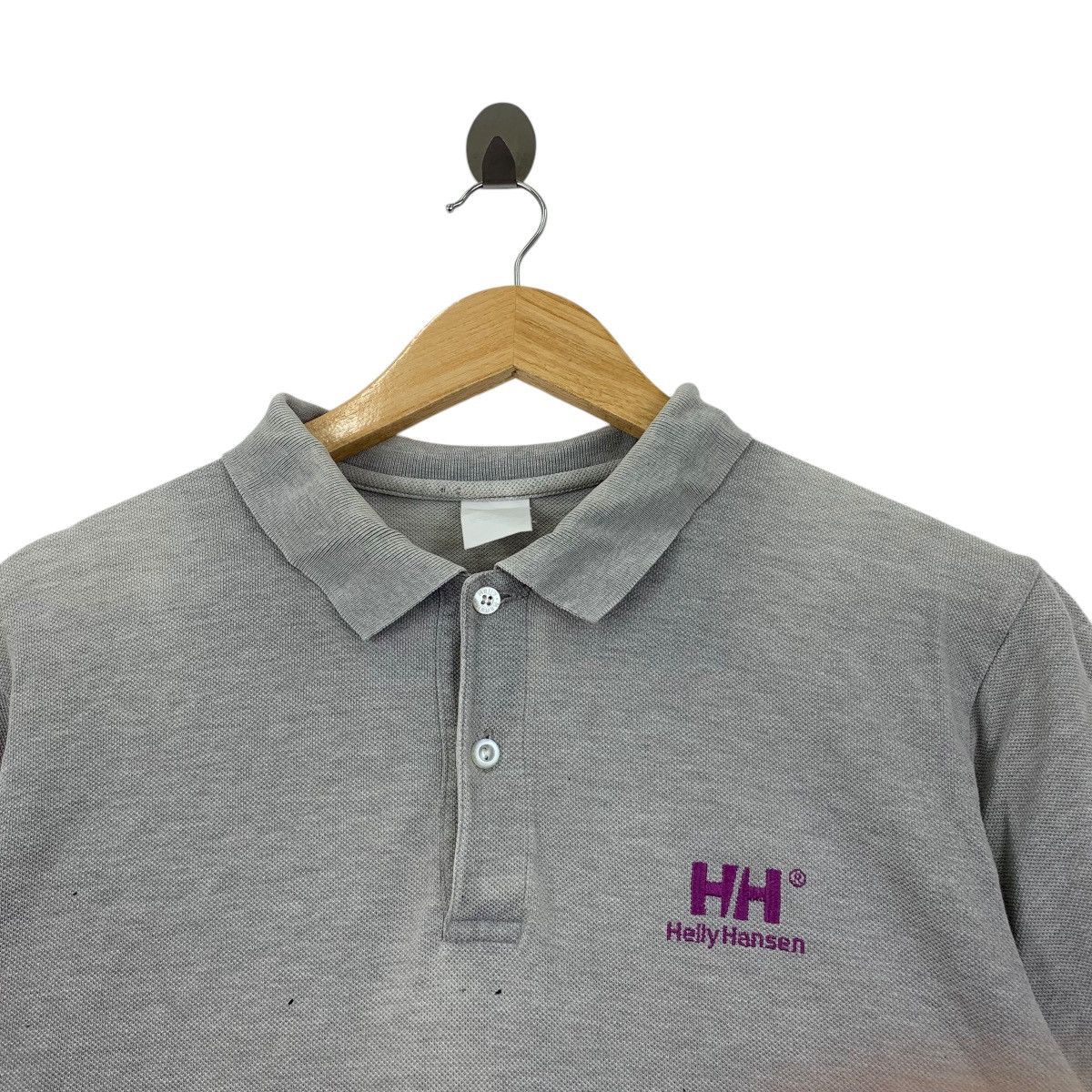 Vintage HELLY HANSEN SAILING Natural Sun Faded Polo Tee