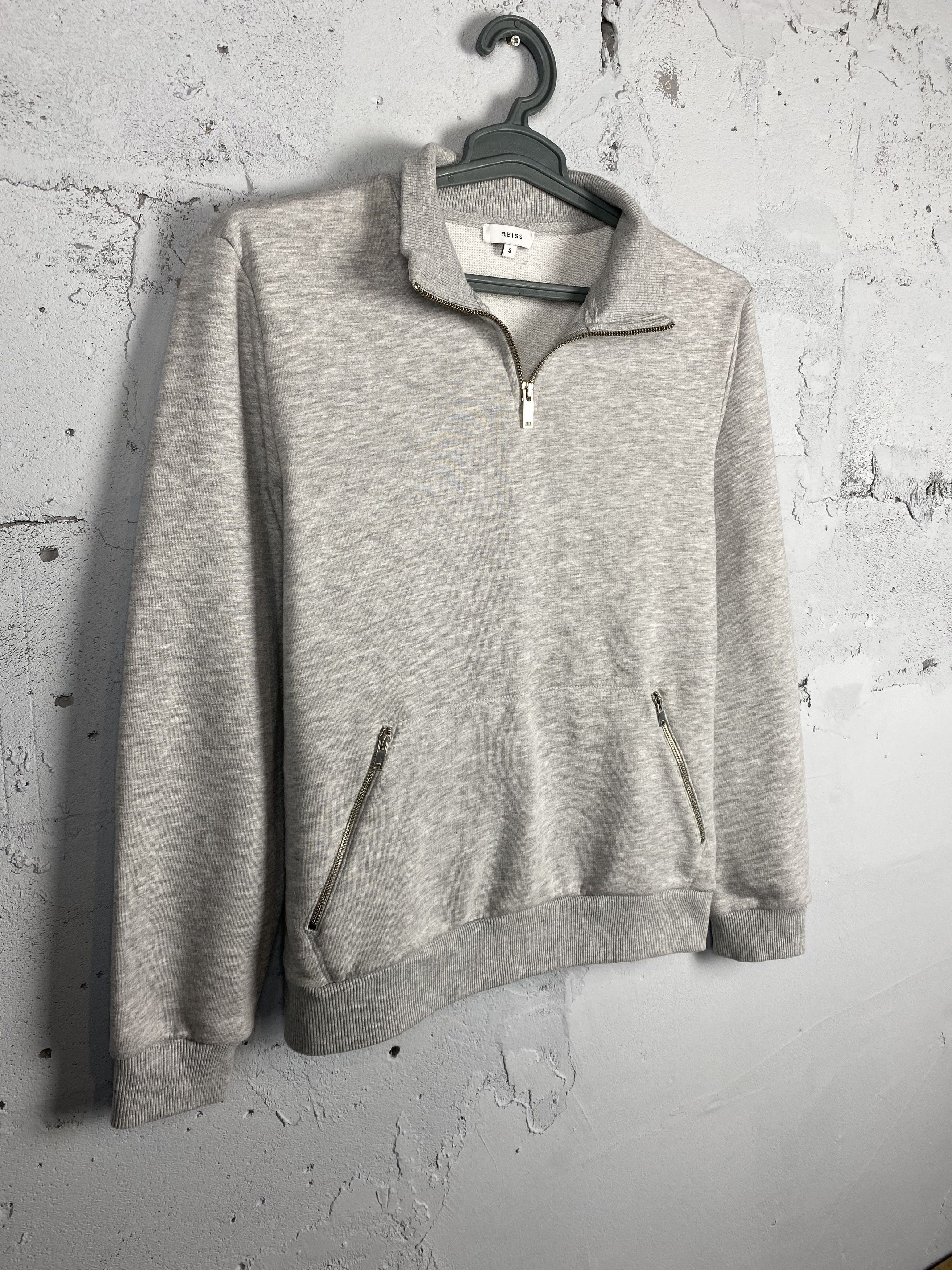 Designer × Reiss Luxury Reiss Old Money 1/3 zip Grey Sweatshirt Size US S / EU 44-46 / 1 - 1 Thumbnail