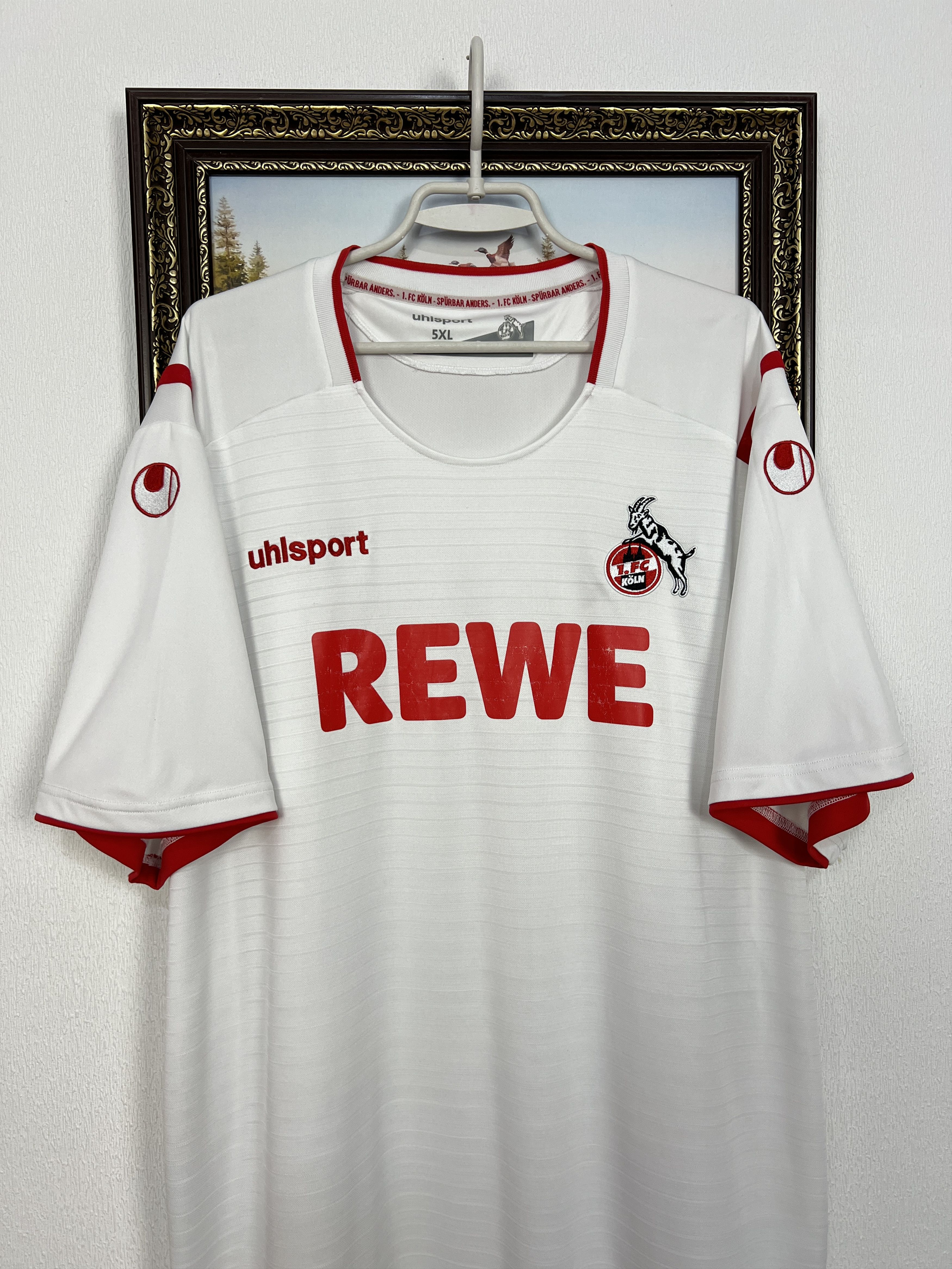 Vintage 1. FC Koln Home football shirt Soccer Jersey Trikot Size 5XL Size US XXL / EU 58 / 5 - 2 Thumbnail