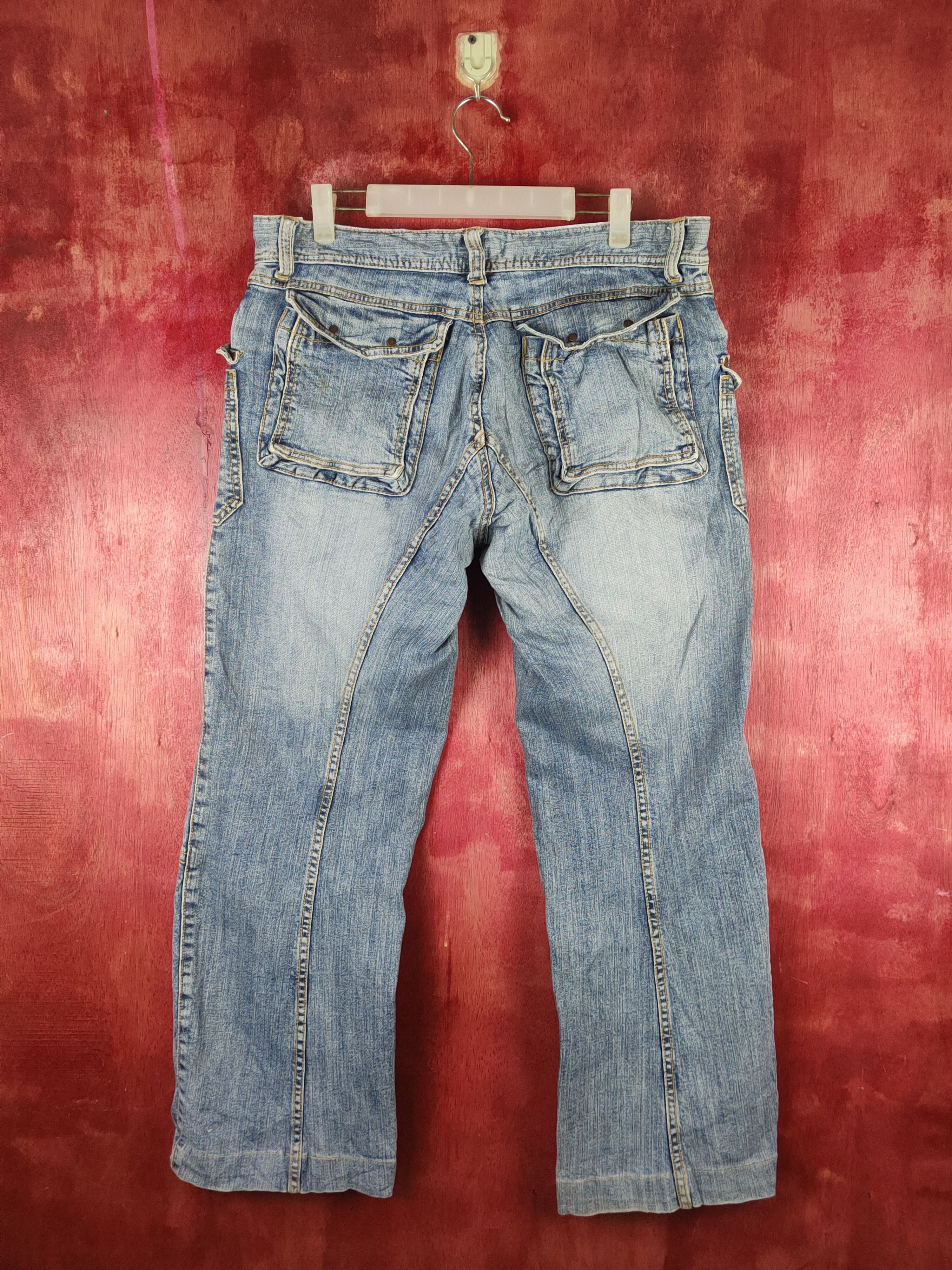 Japanese Brand T.s.c Blue Distressed Ripped Jeans #S2364 Size US 34 / EU 50 - 7 Thumbnail