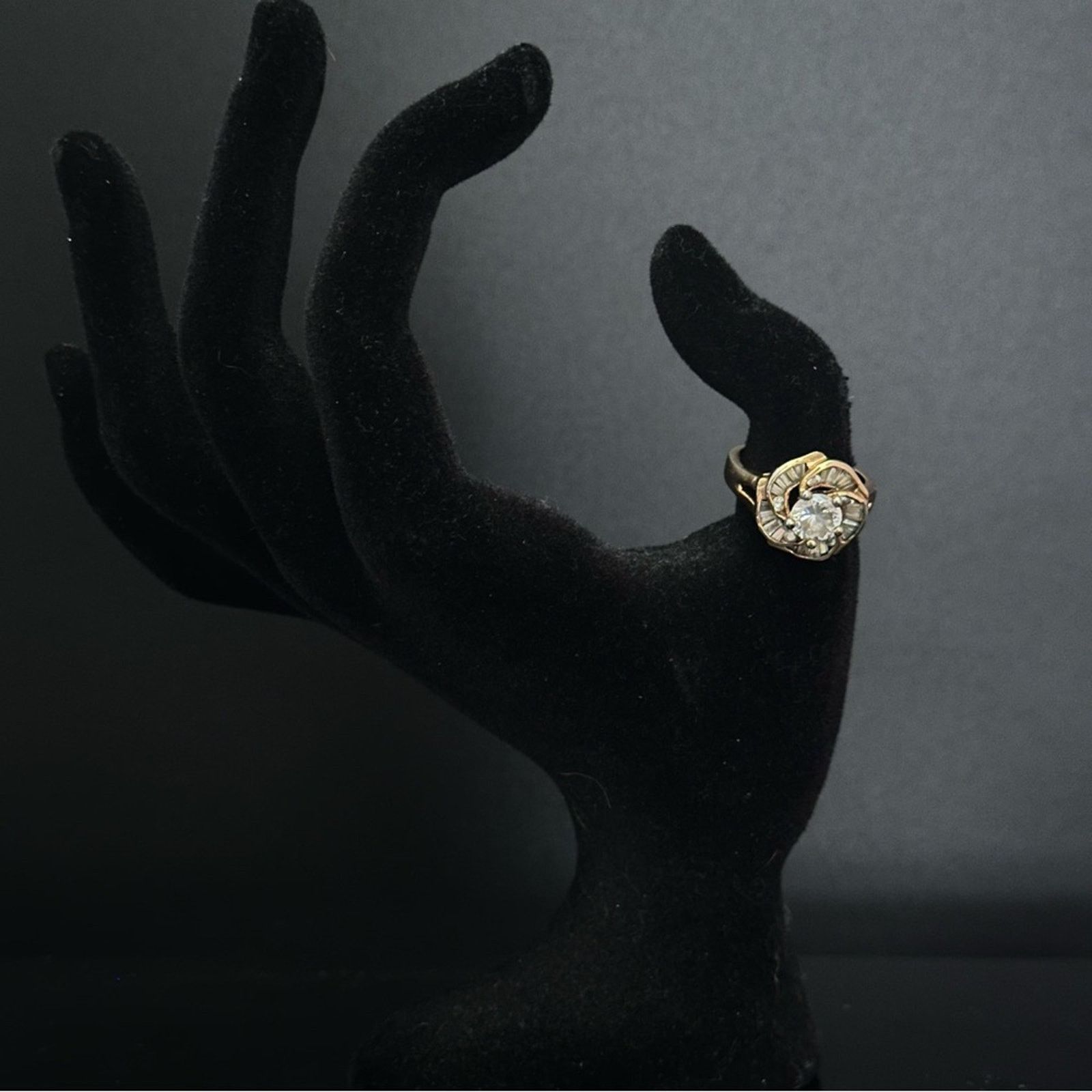 Other Vintage Rose Gold And Sterling Silver Ring Size ONE SIZE - 3 Thumbnail