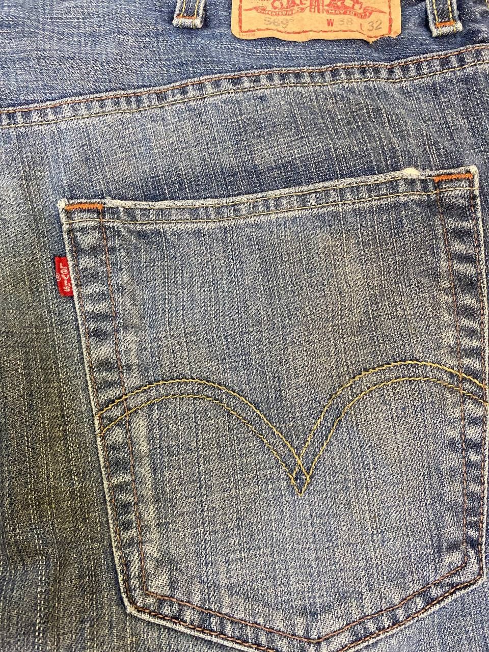 Levi's vintage levis 569 loose straight distressed denim Size US 40 / EU 56 - 4 Thumbnail