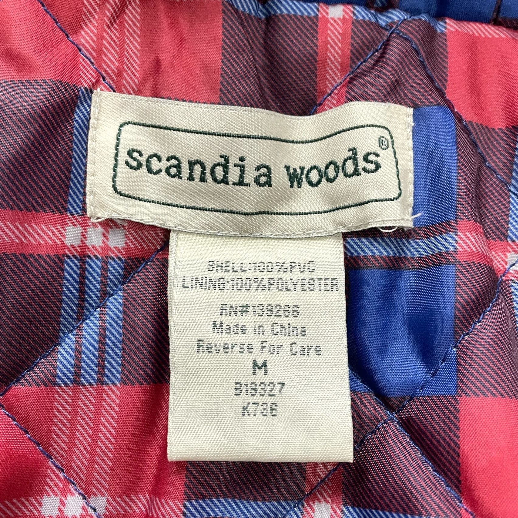 Vintage Scandia Woods Windbreaker Jacket Women Medium Purple Plaid Lined Full Zip Hoodie Size M / US 6-8 / IT 42-44 - 7 Thumbnail