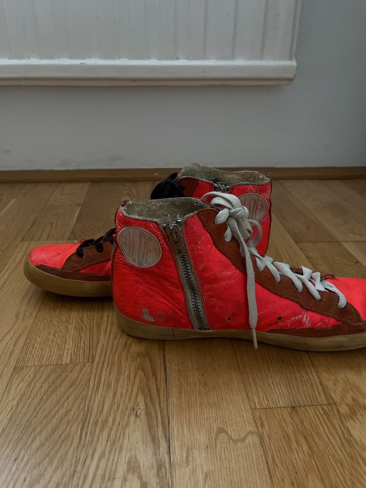 Golden Goose Golden goose Fancy neon orange Mid star Size US 7.5 / IT 37.5 - 8 Thumbnail