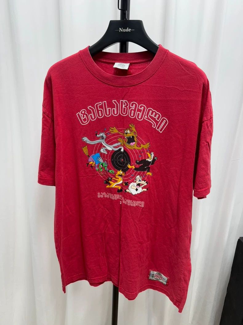 Vetements Vetements Cartoon Patterned Short Sleeve T-Shirt - Size L Size US L / EU 52-54 / 3 - 1 Thumbnail