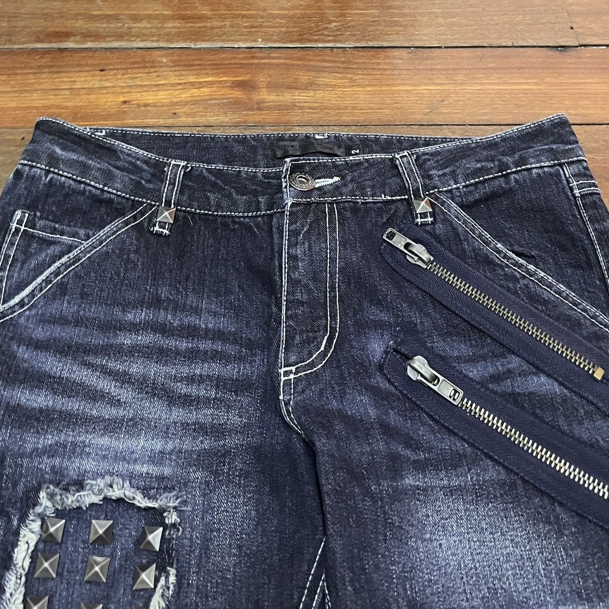 If Six Was Nine Very Rare Vintage Japanese Brand The Executive Jeans 1990s Size US 31 - 3 Thumbnail