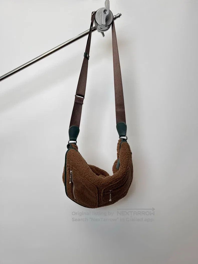 Yohji Yamamoto Yohji Yamamoto Meillard Lamb Fur Zipper Crossbody Bag Size ONE SIZE - 2 Thumbnail
