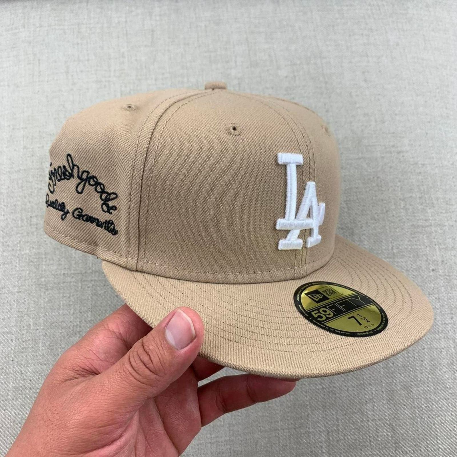 Joe Freshgoods x LA Dodgers Camel Fitted Hat